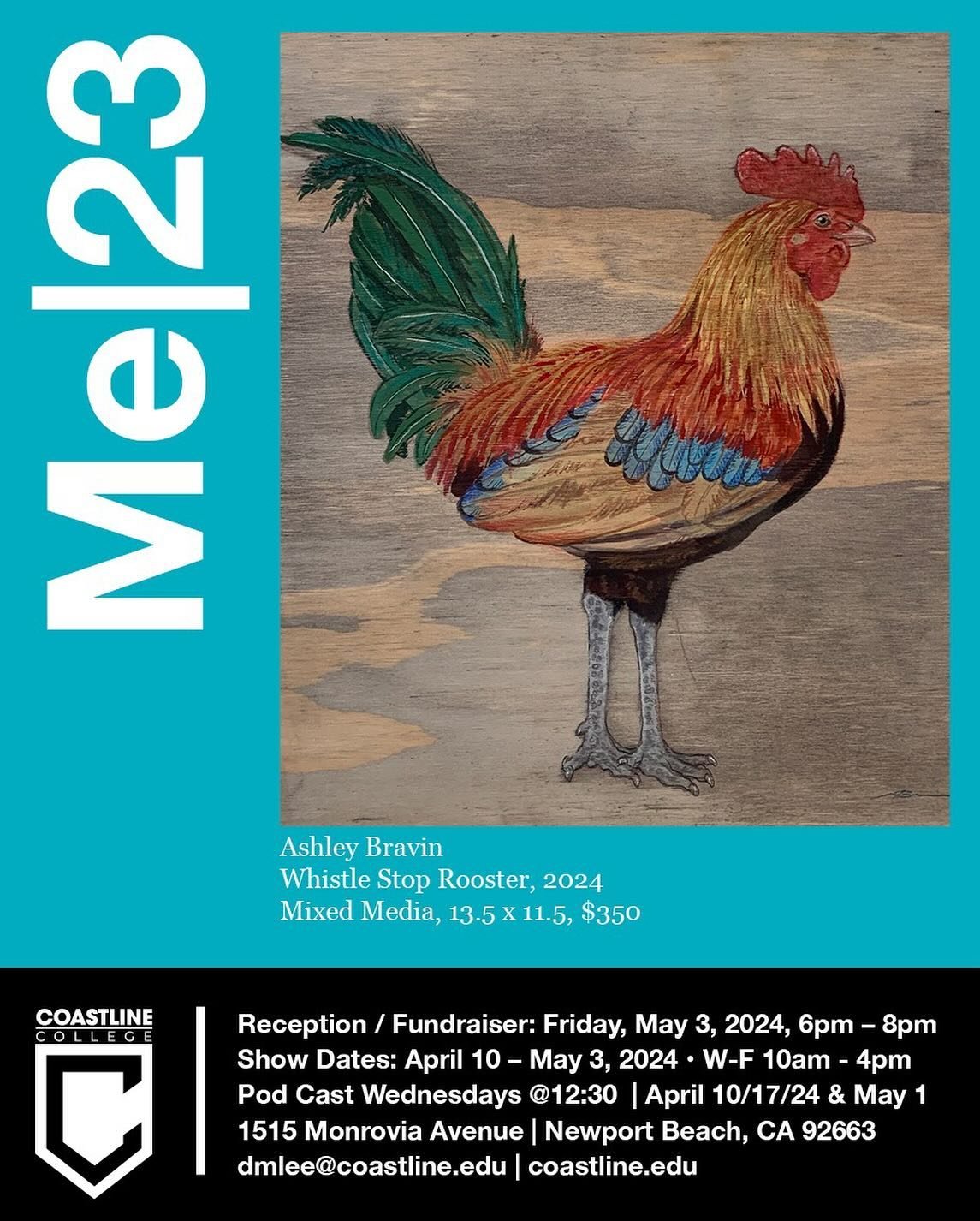 Come on out to the &ldquo;Me|23&rdquo; reception tonight at @coastlineartgallery and come see a huge collection of fabulous artwork by Southern Californian artists. 

From the gallery:
The exhibition title &ldquo;Me|23&rdquo; was inspired by the name