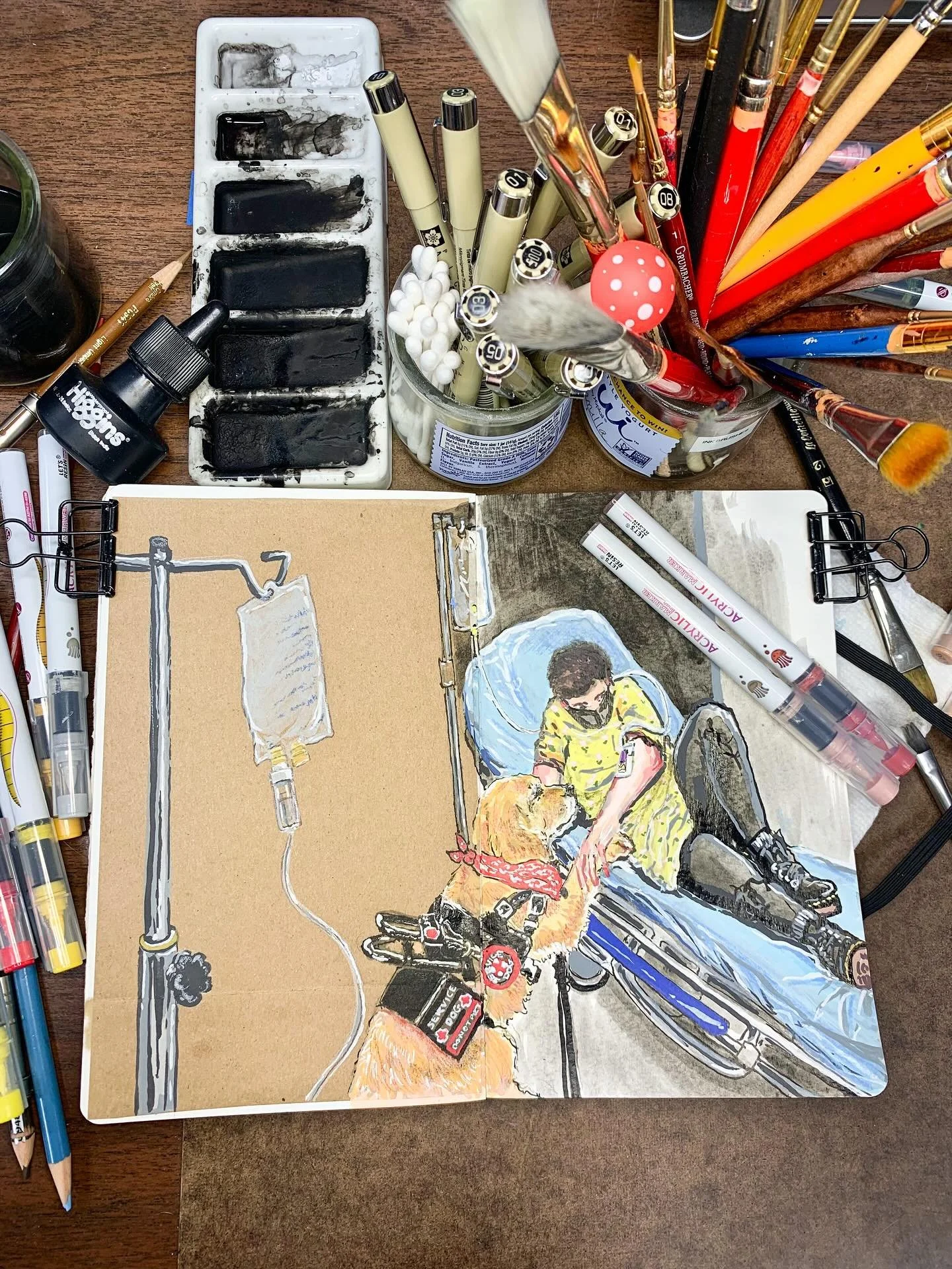 Study of: &ldquo;Fluids&rdquo;

This is a continuation of my ongoing painting series, &ldquo;Catharsis,&rdquo; a body of work where I document and process my journey through illness, disability, survival, and healing. Not unlike the interconnected re