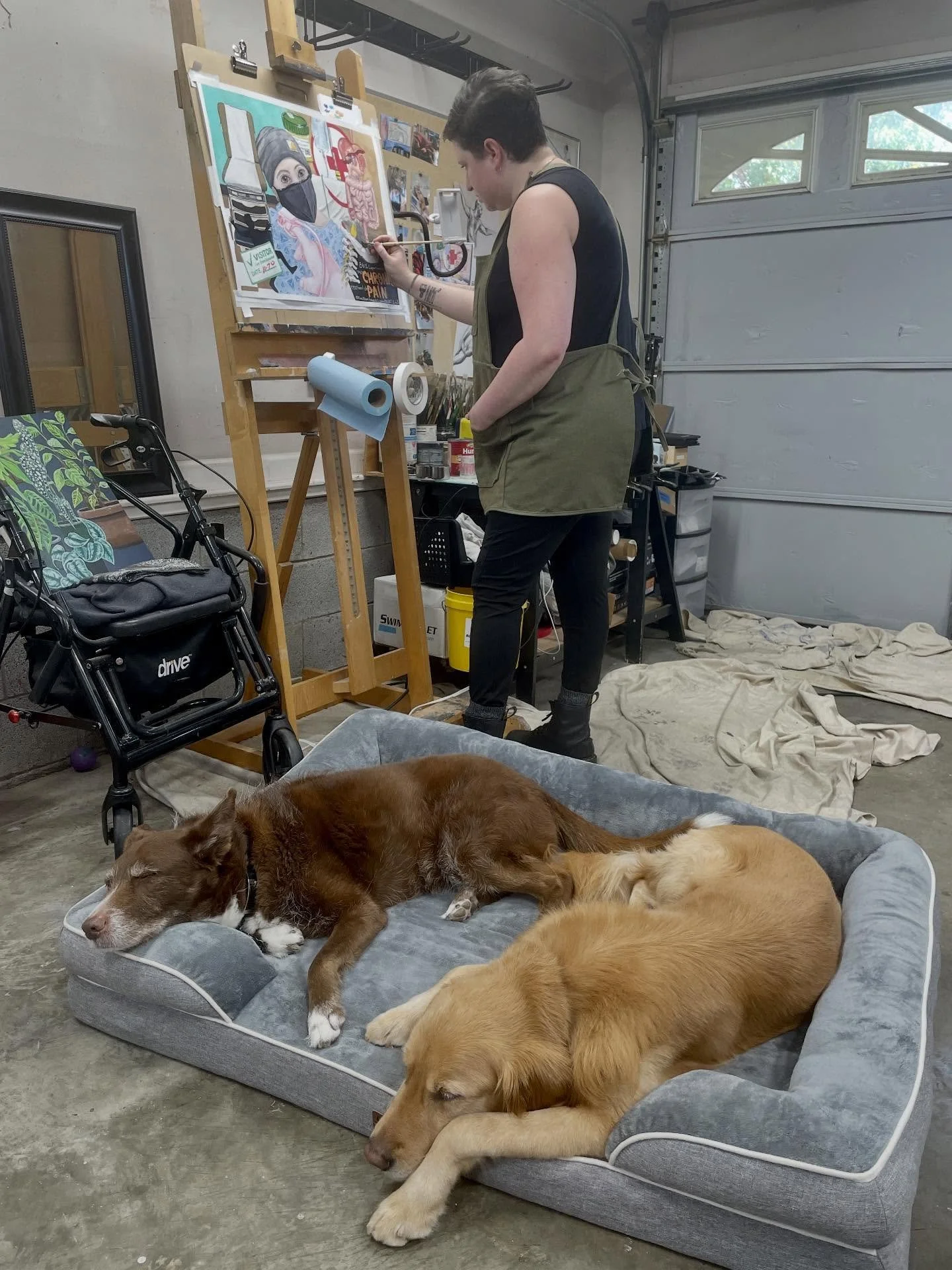 I have some studio photos that I&rsquo;ve been sitting on that I&rsquo;ve been meaning to share, so here&rsquo;s one with Rosie and Rico doing what they do best - snoozing the day away (unless they sniff out a medical alert or their service dog dutie