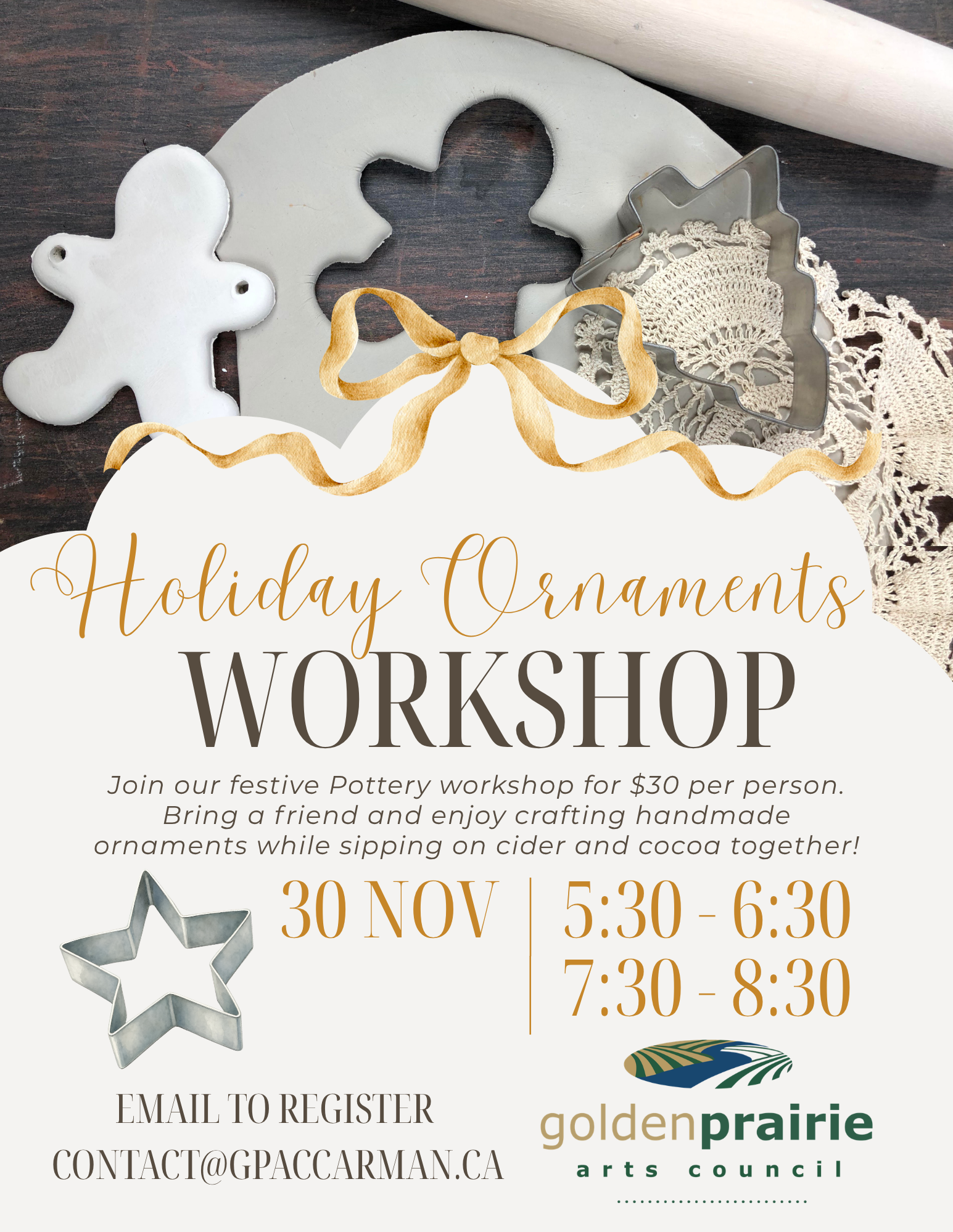 Holiday Ornaments Workshop with Kate Froese