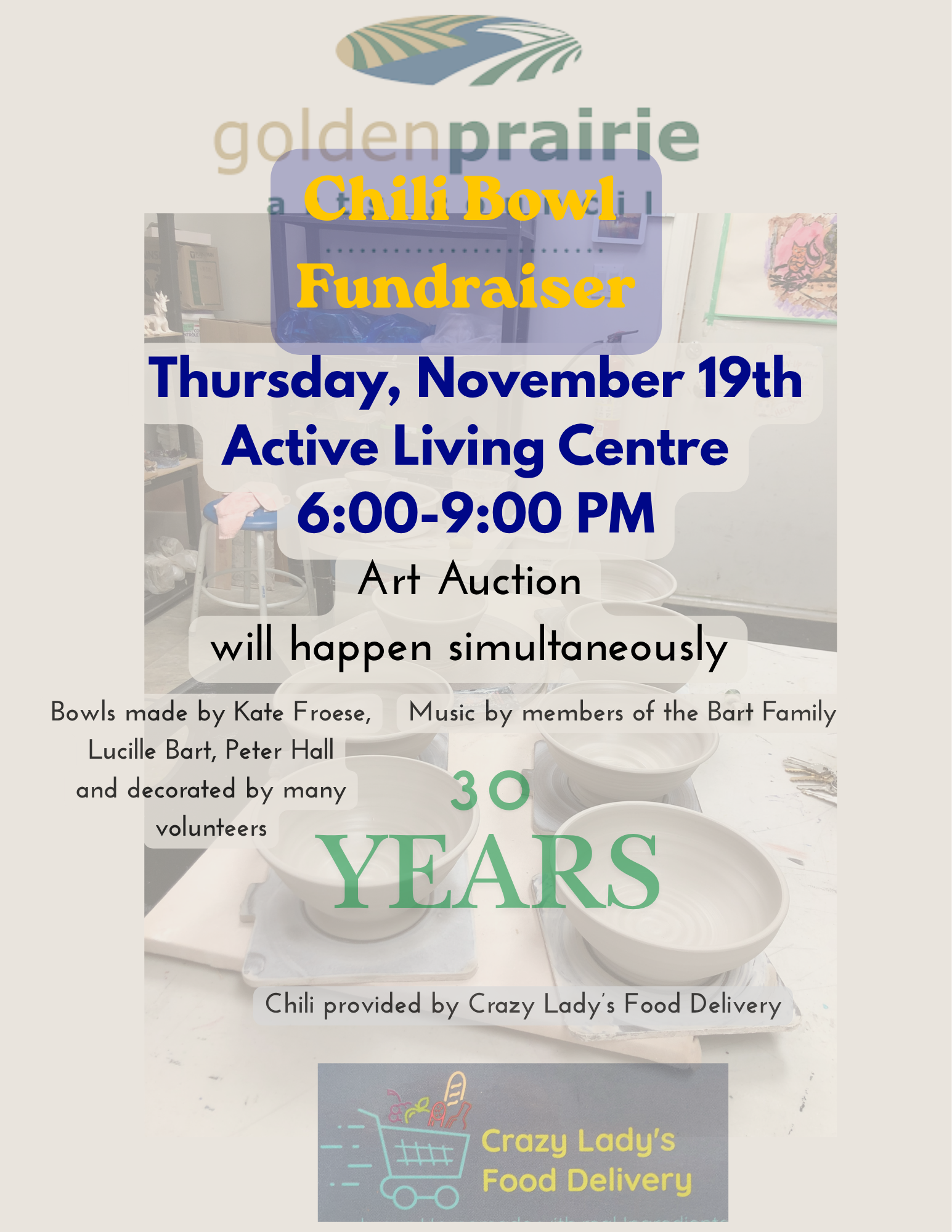 Fall time Chili Bowl Fundraiser Approaching