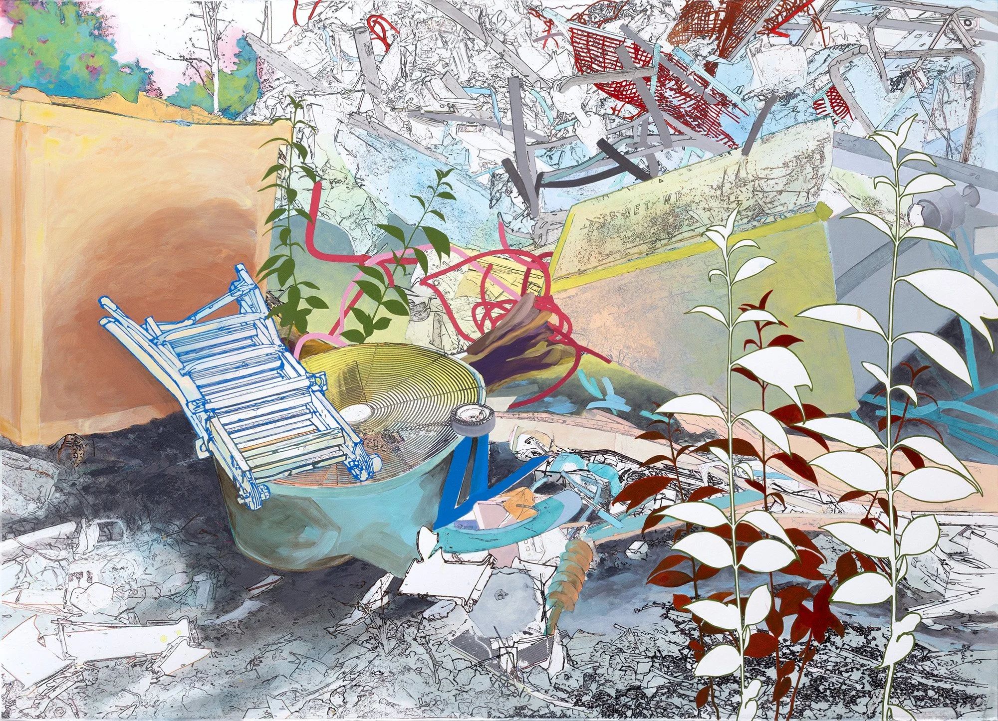 Salvage 2603, mixed media on paper, 29 ¾" x 41 ⅛" , 2026