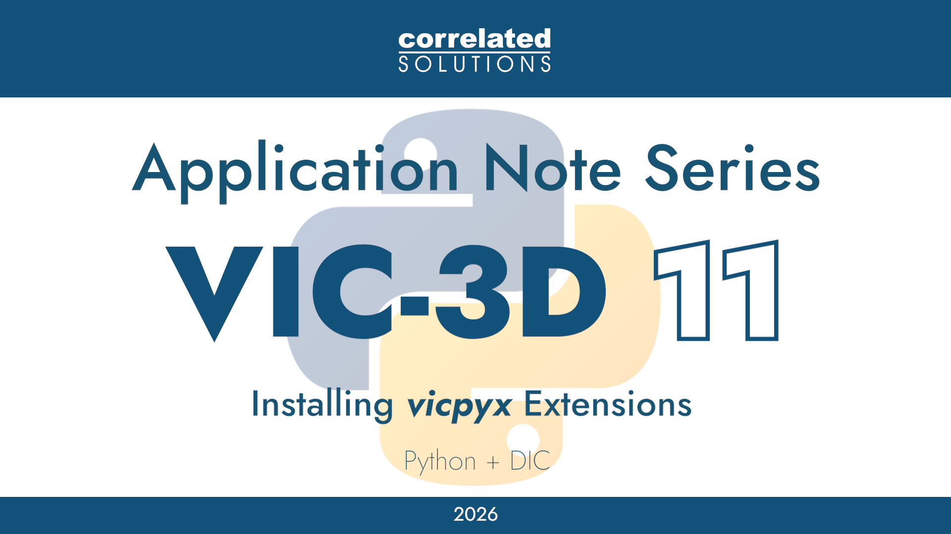 Python + DIC: Introducing vicpyx