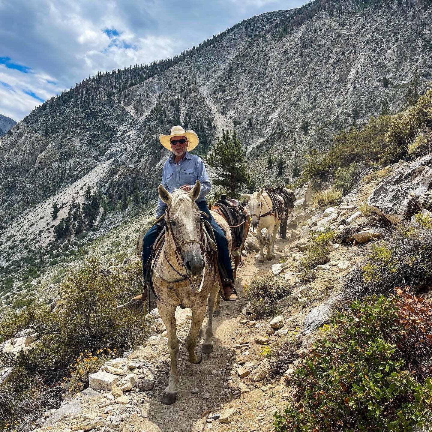 Ok, one more because I forgot to show this shot of one of my favorite folks we met on the trail. For a brief moment, we felt like we were in an episode of Yellowstone (if you haven&rsquo;t watched it yet, binge it now!). As he rode by he said, &ldquo