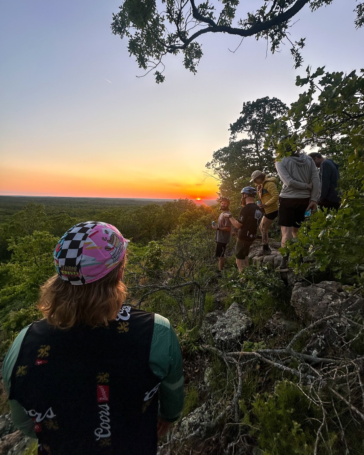 @smokehouse.cycles overnight success! Thanks to all who joined us for a weekend in the woods. Campfires, bonus singletrack, good company, canopy coasters, and open views made for an excellent outing. 
We'll do more of these in the future and highligh