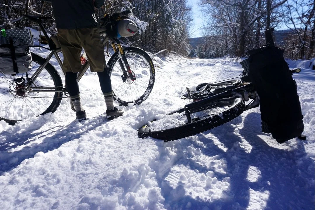 All this talk of the upcoming winter storm has us thinking back to an overnighter from a year ago out near Kingston. Singlespeeds, solid camp setups, and a desire to test systems ahead of a year full of big objectives.

You don&rsquo;t always want to