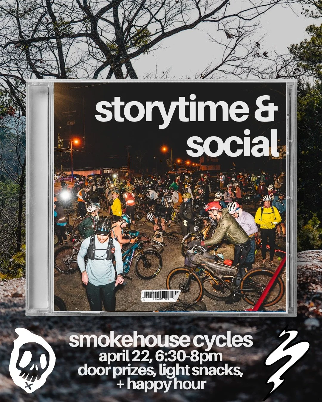 April 22nd from 6:30-8pm at @smokehouse.cycles we're doing a story &amp; social hour featuring a few local participants of the 2026 Edition in the Ouachitas! Learn a bit more about this wild event &amp; community, hear about other happenings to look 