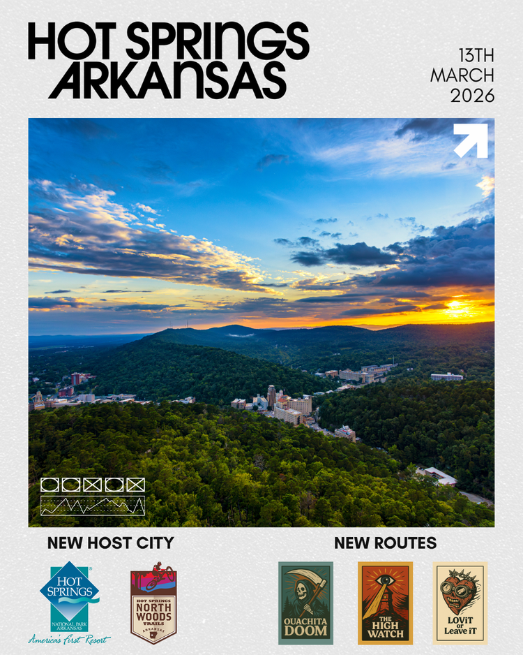 Doom - mountain bike cycling event in Hot Springs, AR by Ozark Graveling Cyclists