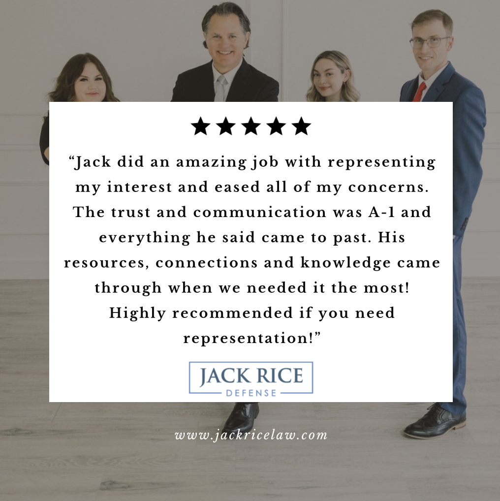 Client Review: Outstanding Representation by Jack Rice