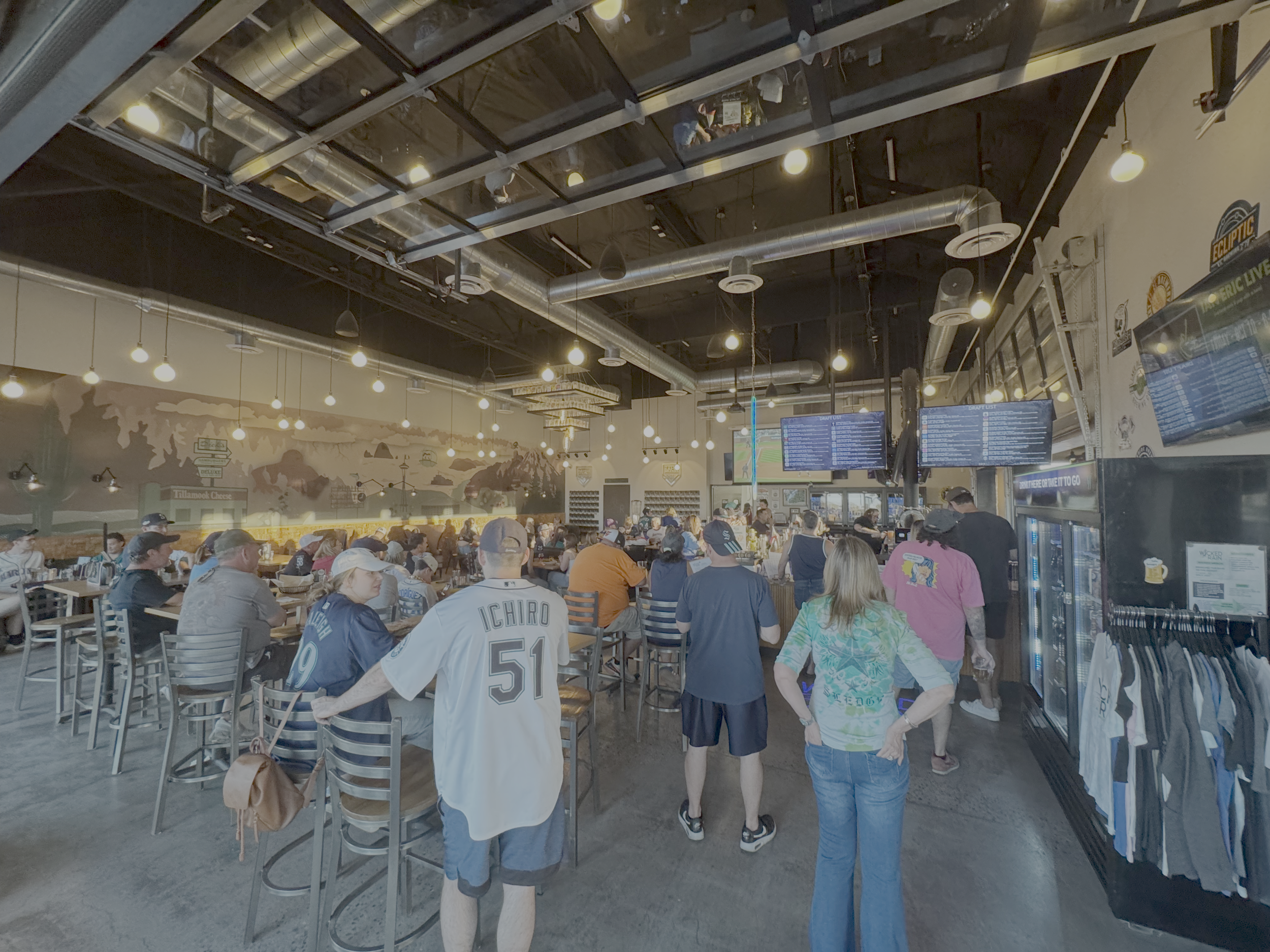 Vibe during a game day at Wicked Rain