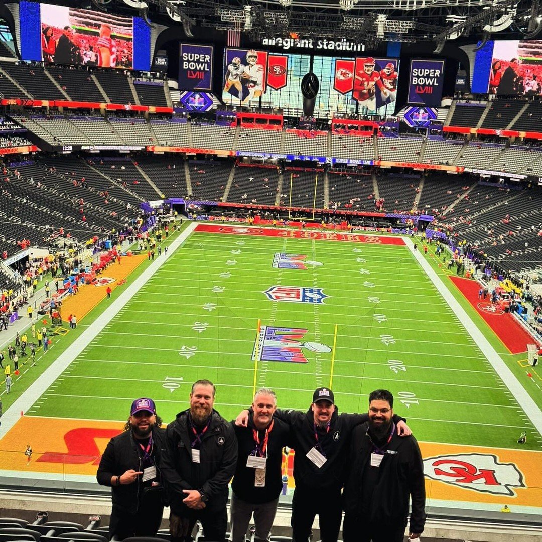 Shout out to our dedicated Code Four crew putting in those long hours at the #superbowl this weekend in #lasvegas! You are all absolute champions! Let's gooooo! 
@nfl 

___________
#codefour #superbowl2024 #gameday #nfl