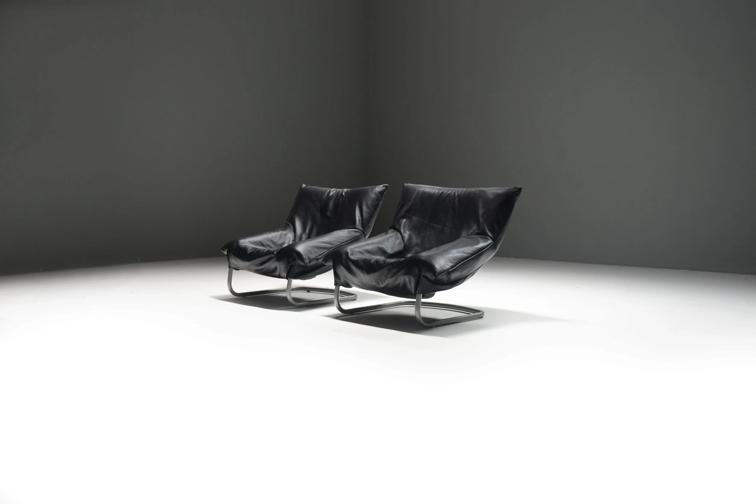 1 Montis gerard van de berg lounge lazy easy  chair cantilever new black leather dutch netherlands mancave aera lab aeralab bart albrecht 1stdibs .jpg
