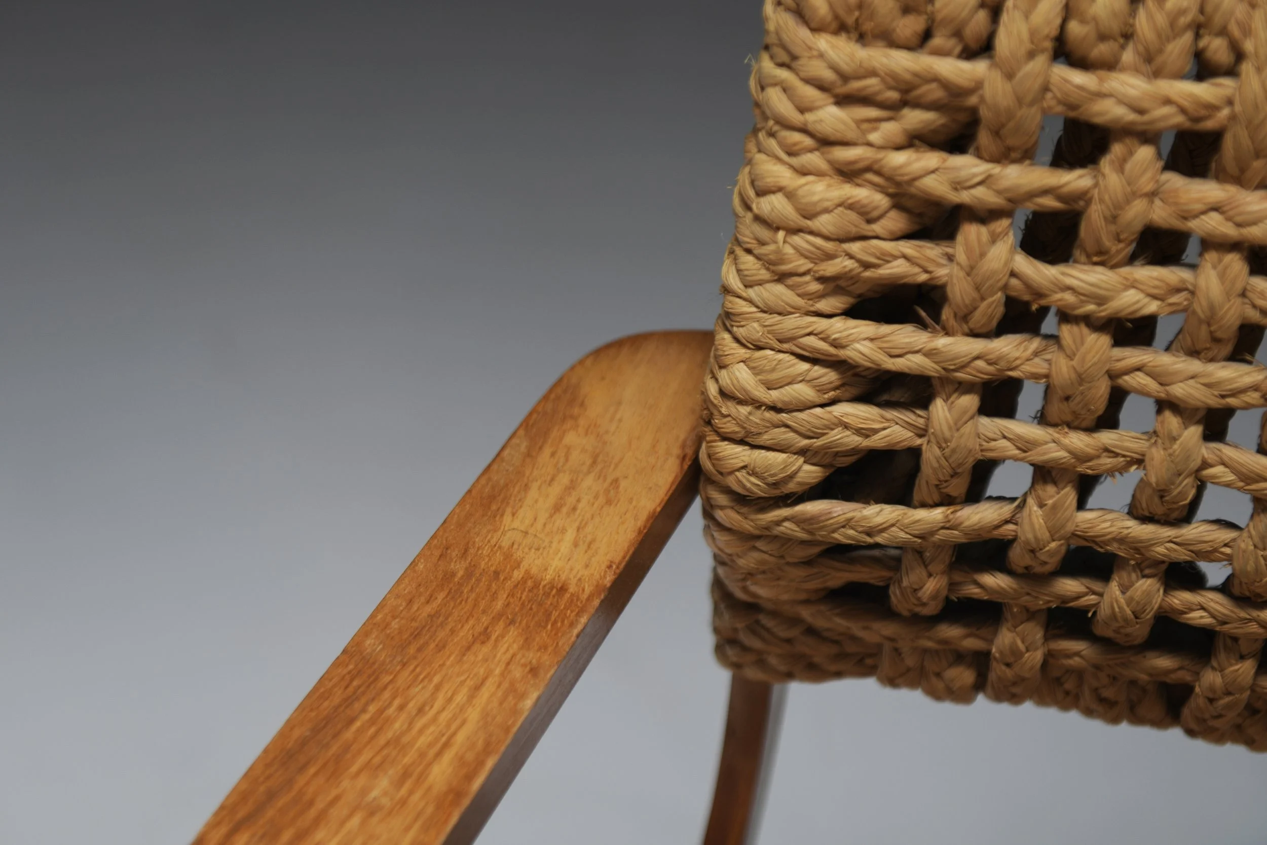 11 Adrien Audoux & Frida Minet Vibo Marseille armchair Stained Beech Frame Handwoven Abaca Hemp aera lab aeralab 1stdibs vintage design furniture .jpg