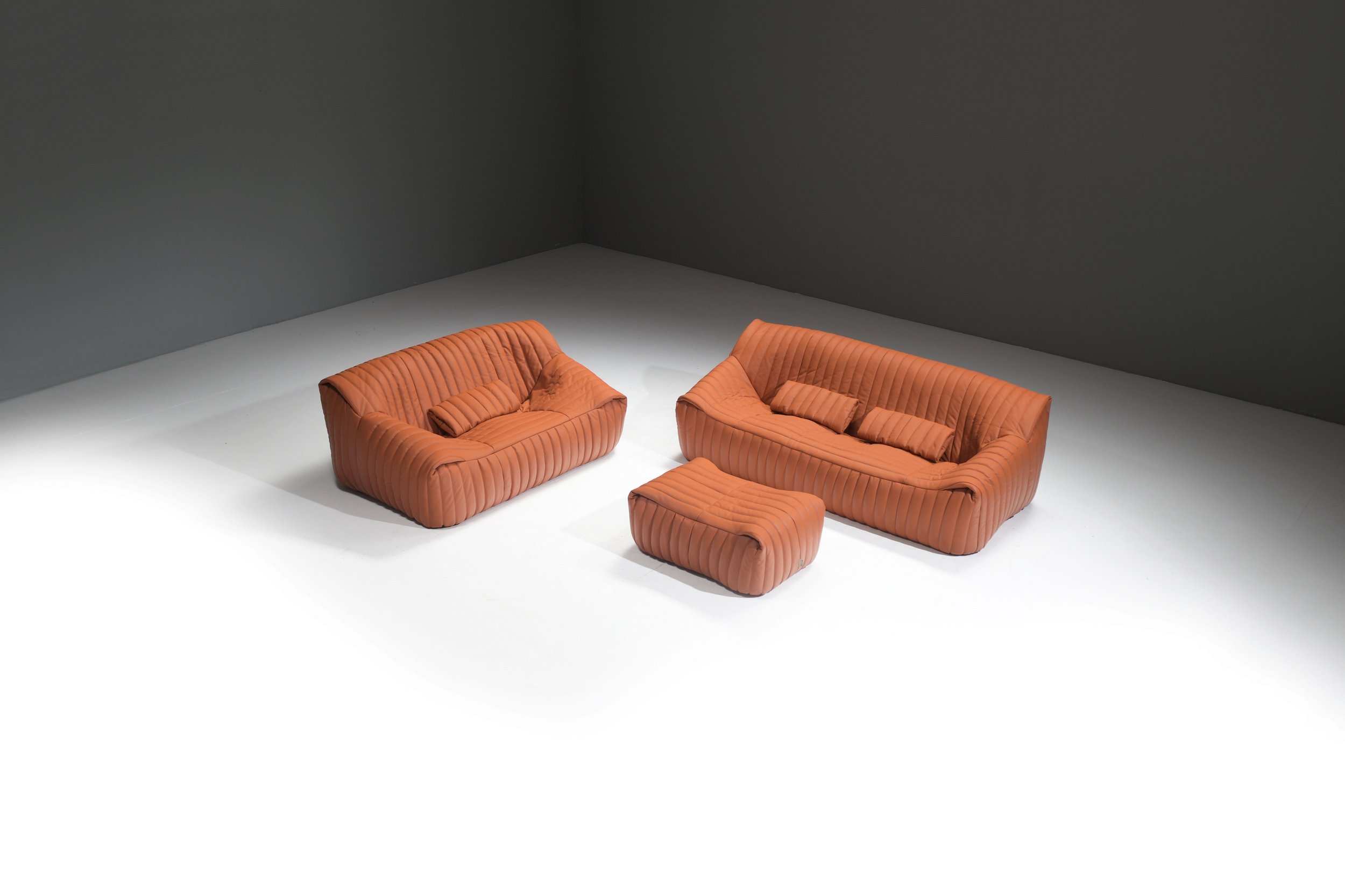 1 cinna sandra togo sofa set paprika orange cognac vintage leather lounge annie hieronimus foam france togo ligne roset ducaroy aera lab aeralab albrecht design furniture 1stdibs.jpg
