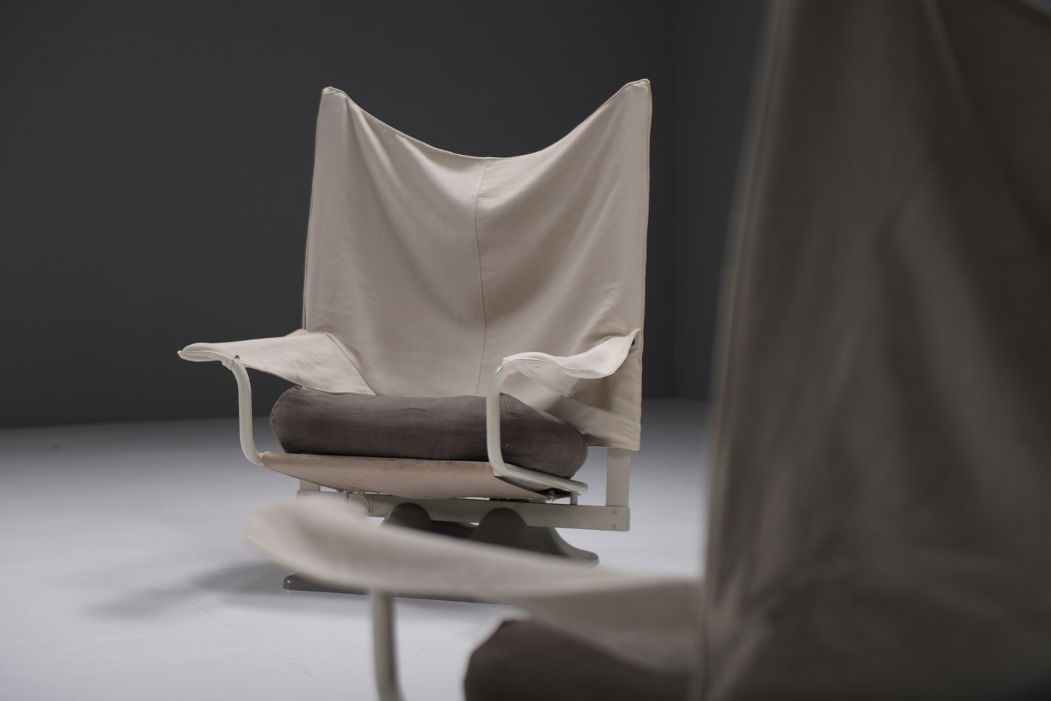 AEO Armchairsin Linen by Paolo Deganello for Cassina 1978 Aera Lab ...