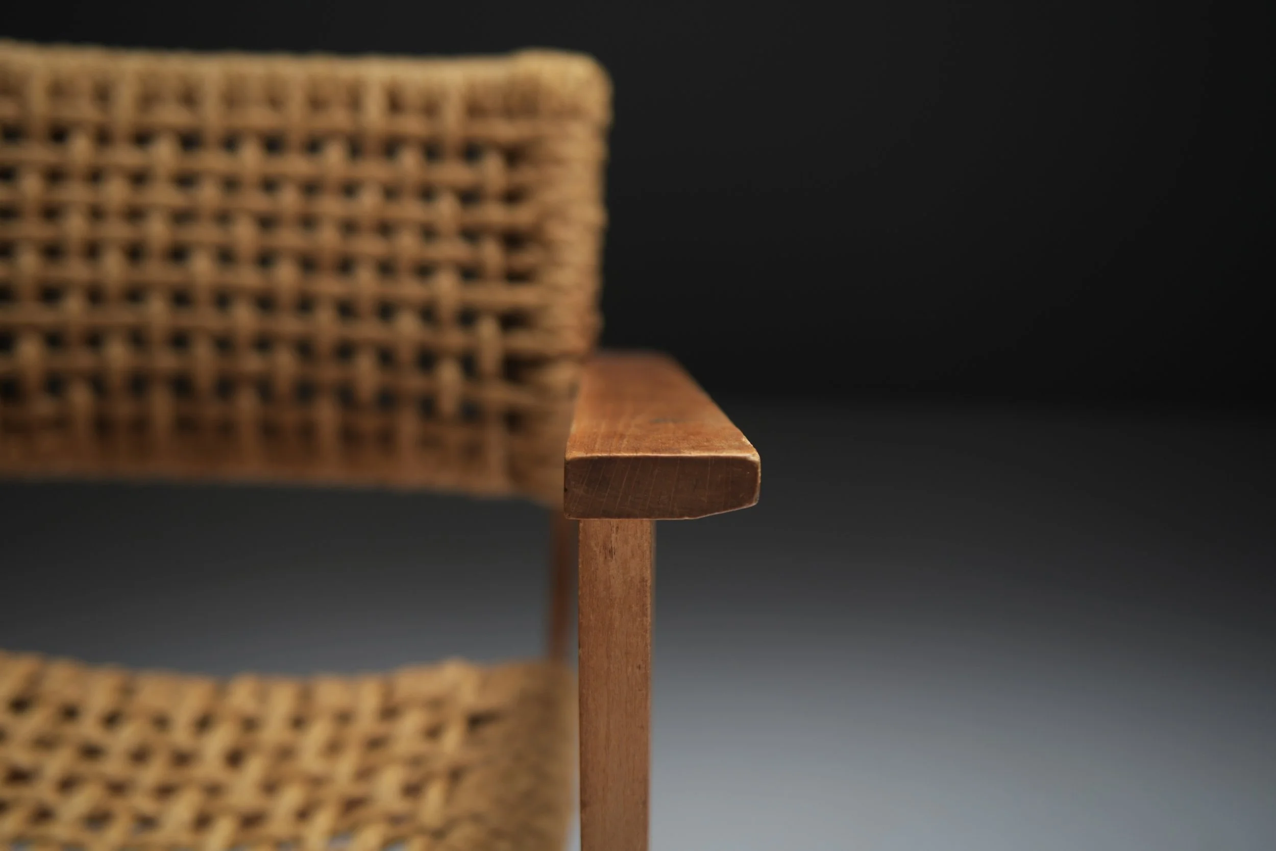 13 Adrien Audoux & Frida Minet Vibo Marseille armchair Stained Beech Frame Handwoven Abaca Hemp aera lab aeralab 1stdibs vintage design furniture .jpg