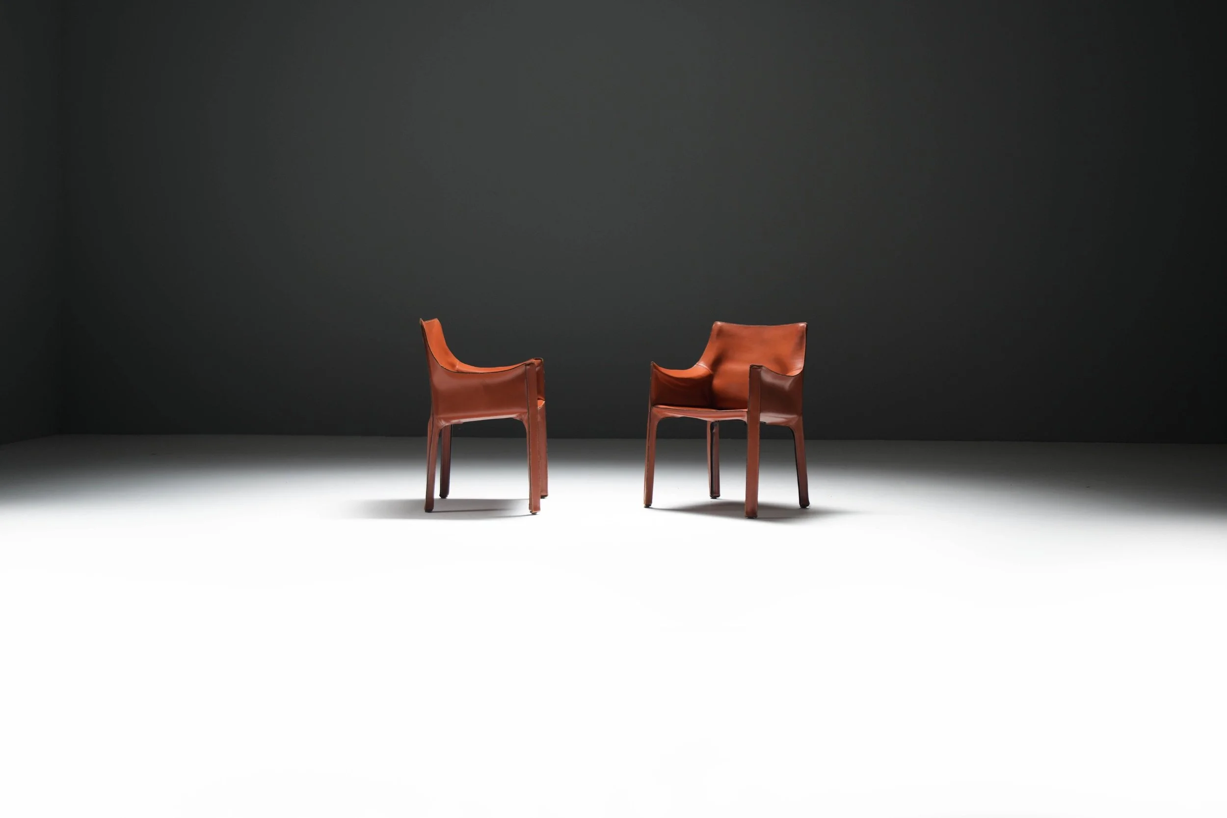 1 Cab 413 red burgundy orange bordeaux brown vintage leather mario bellini cassina dining chair armchair vintage aera lab aeralab albrecht design furniture albrecht 1stdibs belgium dendermonde.jpg
