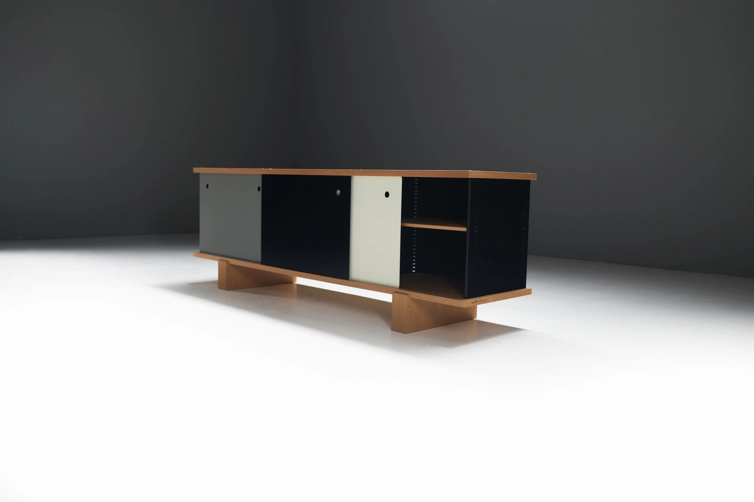 3 Nuage 526 dressoir Block bloc Mauritania Sideboard Charlotte Perriand MX cabinet 513 riflesso Steph Simon Edition Cité Cansado France, 1950s.jpg