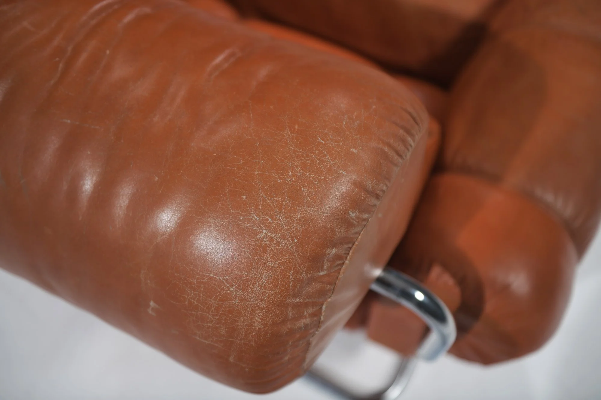 5 Tucroma single seater lounge chair 1 orange cognac leather chrome tubes Guido Faleschini  i4 Mariani italy aera lab aeralab bart albrecht vintage design furniture belgium buggenhout dendermonde 1stdibs.jpg