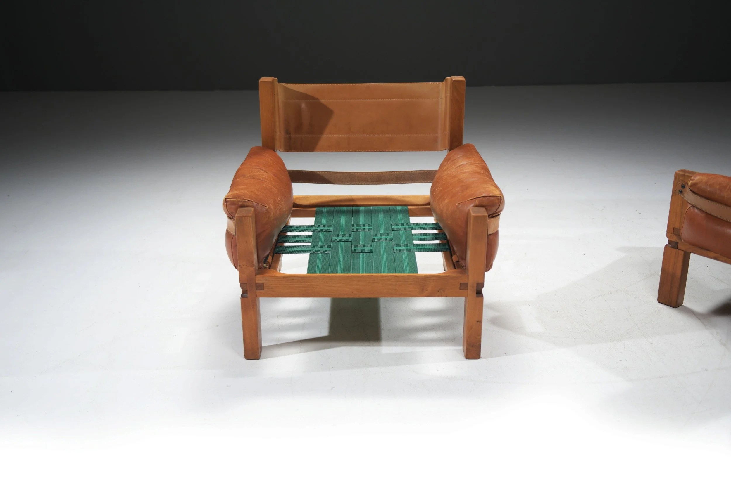 17 Pierre Chapo S15 elm elmwood wood cognac leather lounge chairs France 1967 aera lab aeralab bart albrecht 1stdibs vintage design furniture dendermonde belgium.jpg