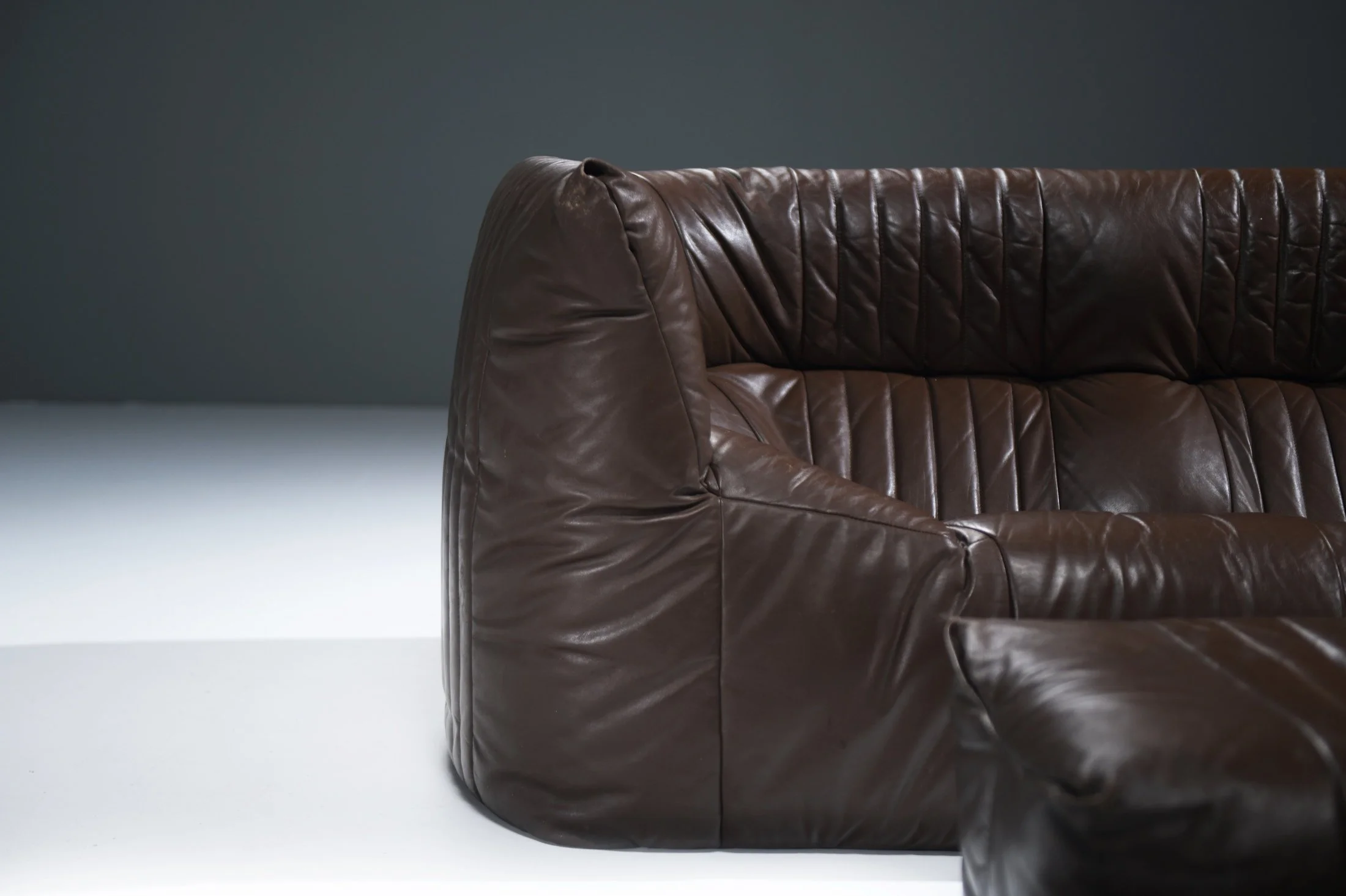 10 Aralia ligne roset michel ducaroy vintage brown leather corner sofa aera lab aeralab albrecht 1stdibs togo yoko kashima.jpg