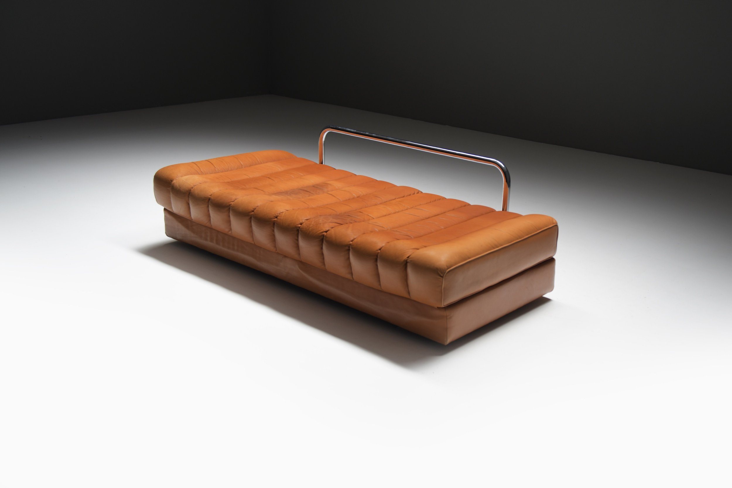 9 Vintage cognac brown DS85 ds 85 ds-85 80 600 Soft Leather lounge sofa Daybed de Sede design team aeralab aera lab albrecht design furniture 1stdibs .jpg