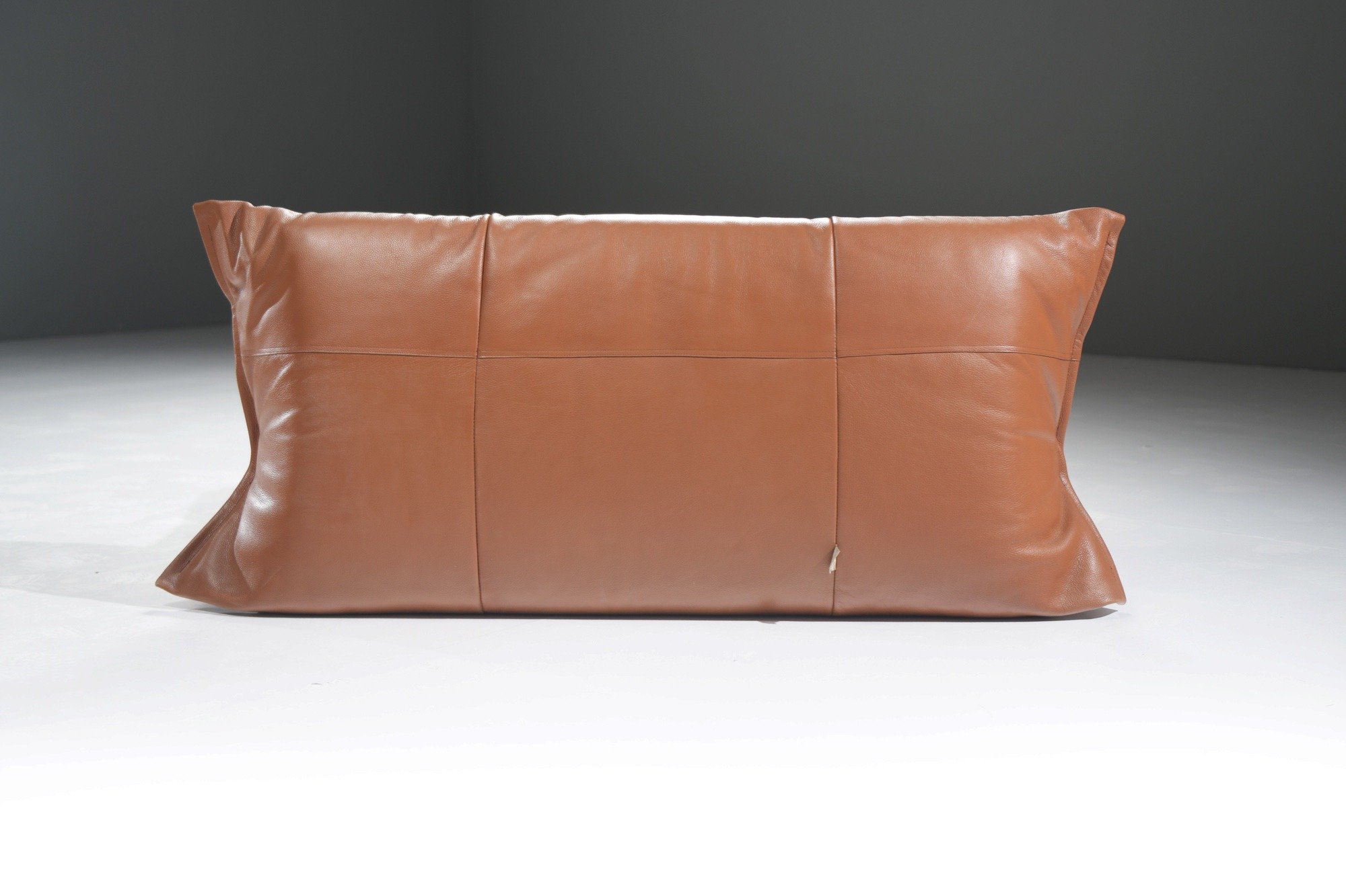 6 yoko cognac brown leather 2-seater michel ducaroy ligne roset france togo aera lab aeralab bart albrecht vintage design furniture 1stdibs belgium dendermonde.jpg