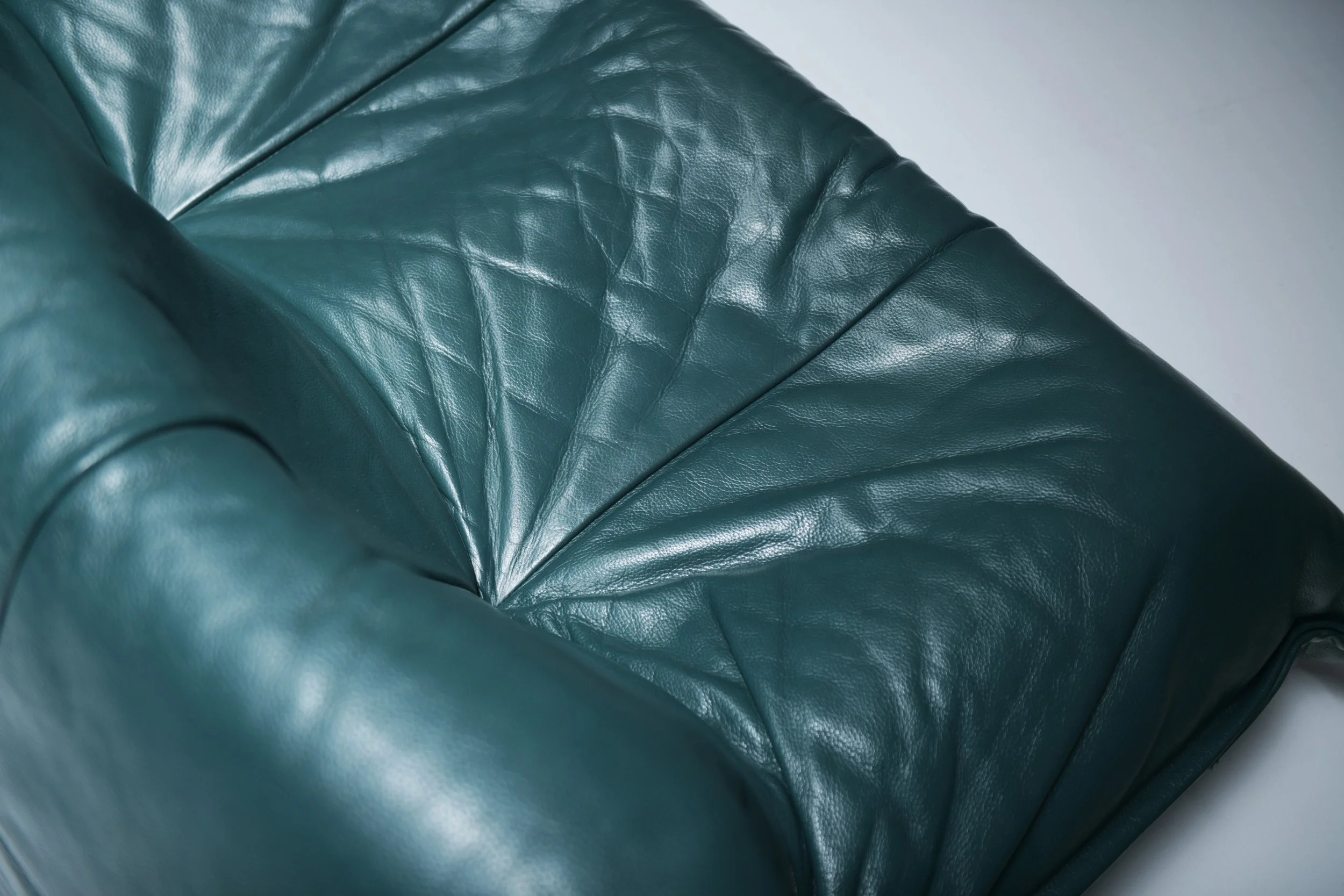 9 yoko lounge lazy sofa 3 seater ligne roset cinna aralia kashima michel ducaroy design furniture vintage green petroleum leather aera lab aeralab togo bart albrecht dendermonde 1stdibs.jpg