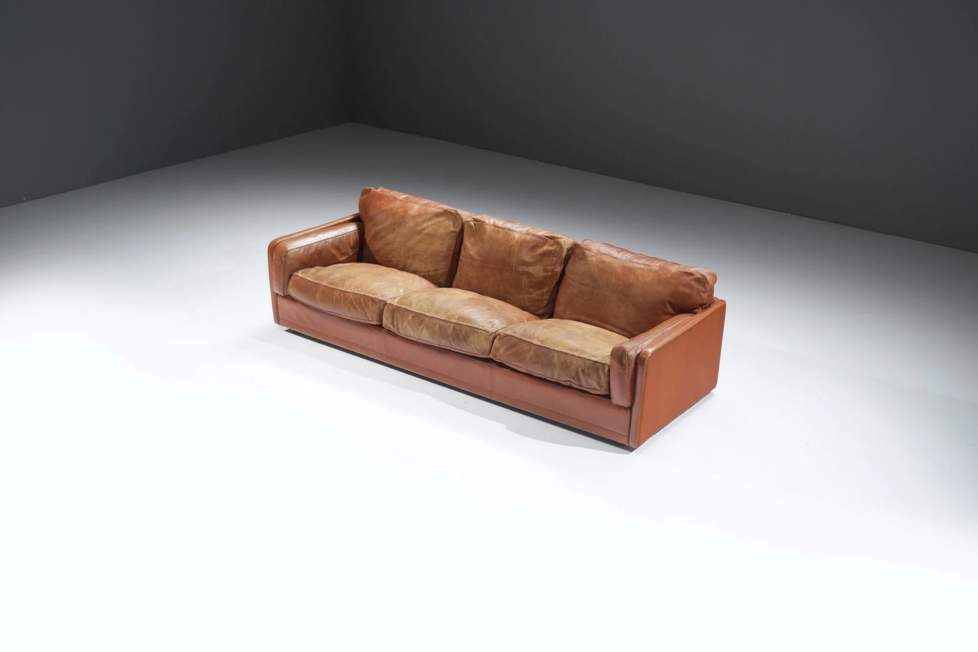 2 Poltrona frau 1980 Vintage Italian Socrates cognac patinated leather sofa design furniture aera lab aeralab 1stdibs bart albrecht dendermonde belgium .jpg