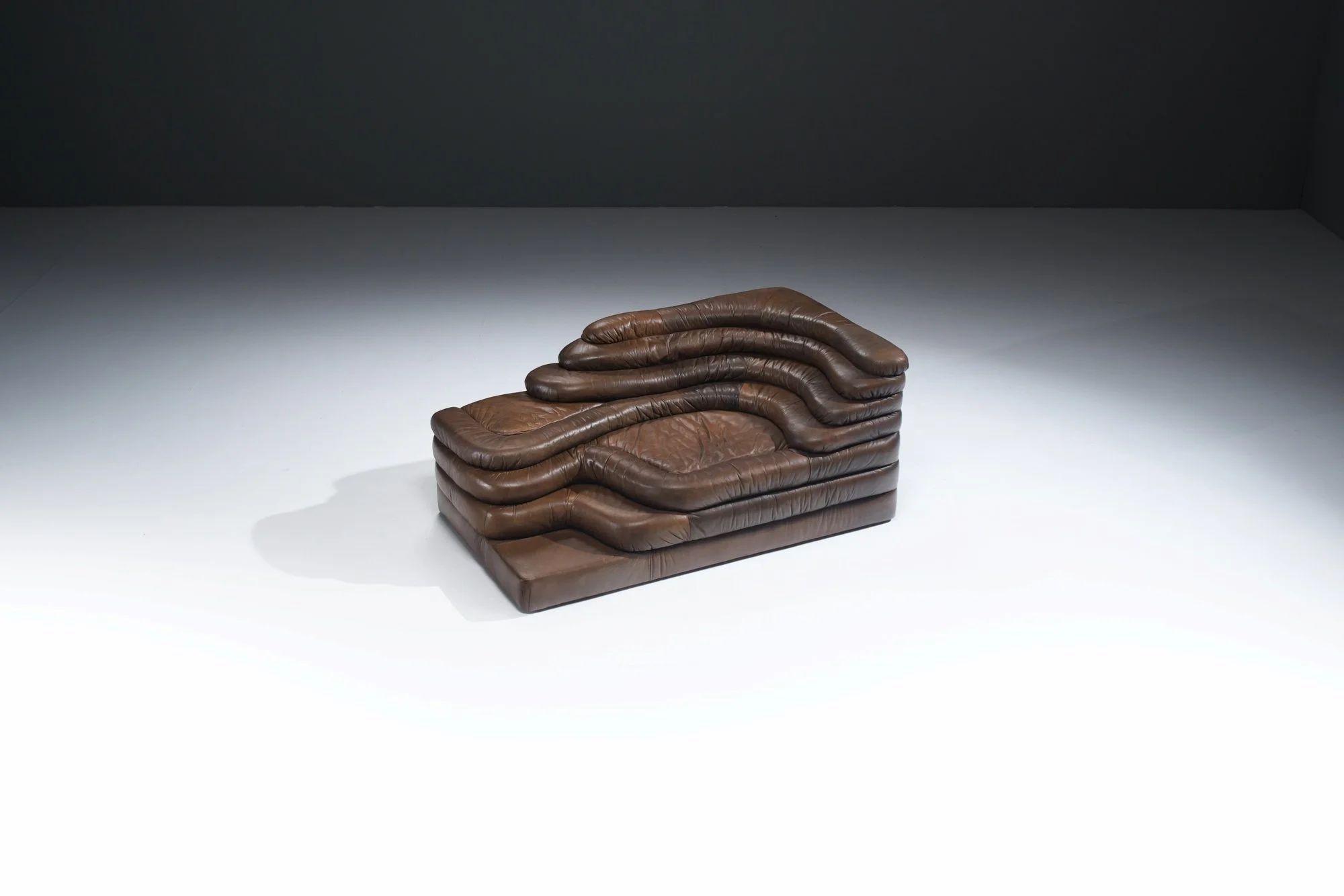 3 Ubald Klug De Sede ds 1025 DS1025 Terrazza Landscapes landscape  perfect Patinated cognac Brown Leather aera lab aeralab vintage design furnuture dendermonde 1stdibs bart albrecht.jpg