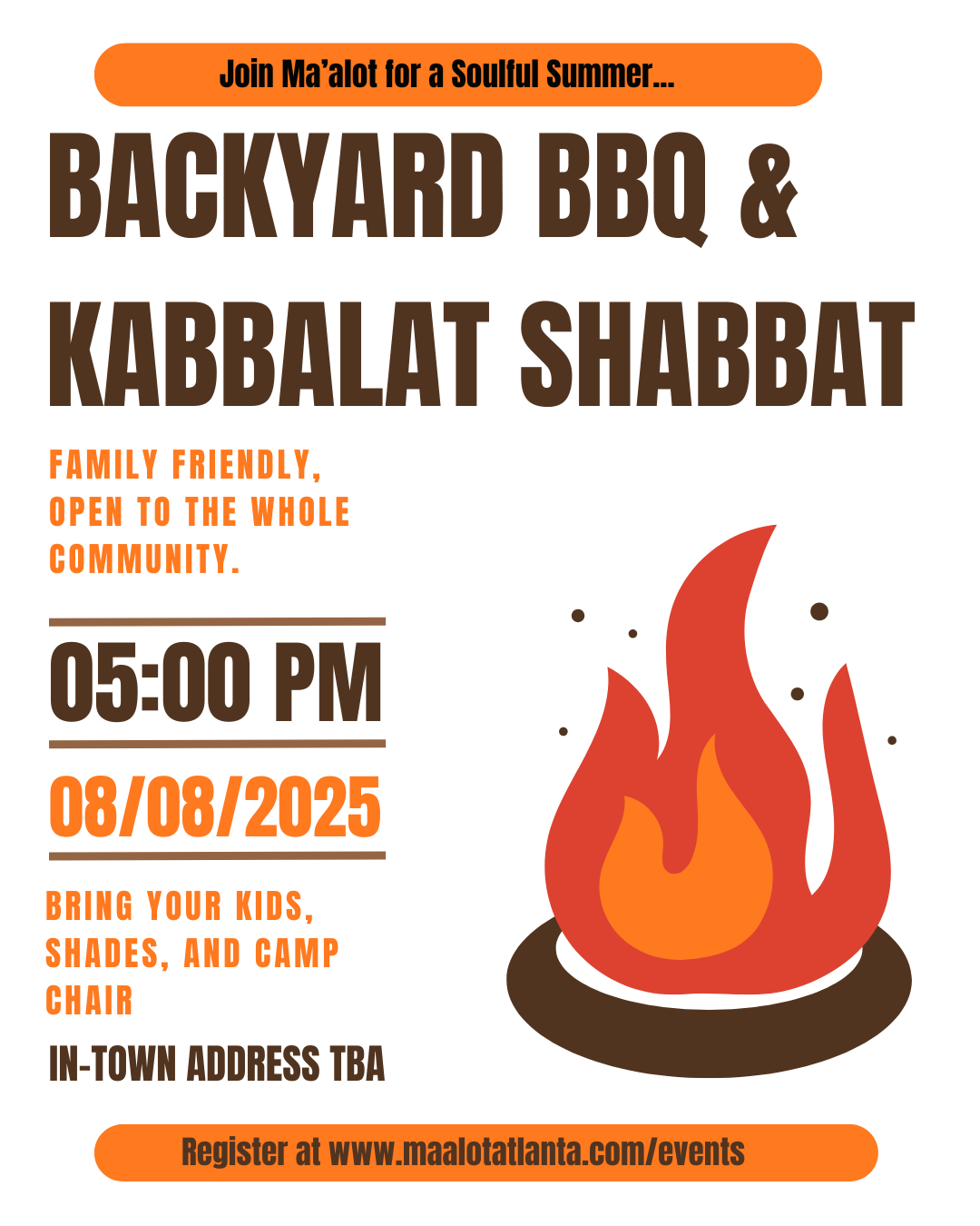 Backyard BBQ and Kabbalat Shabbat