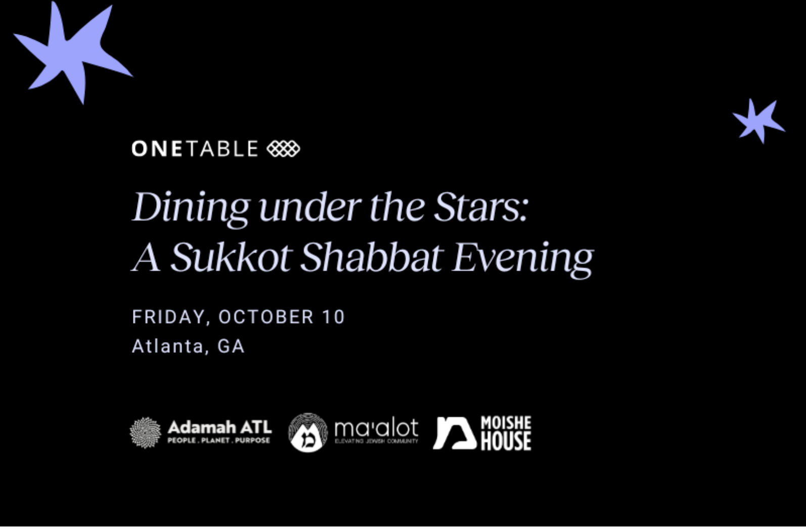 Dining under the Stars: A Sukkot Sustainability Shabbat