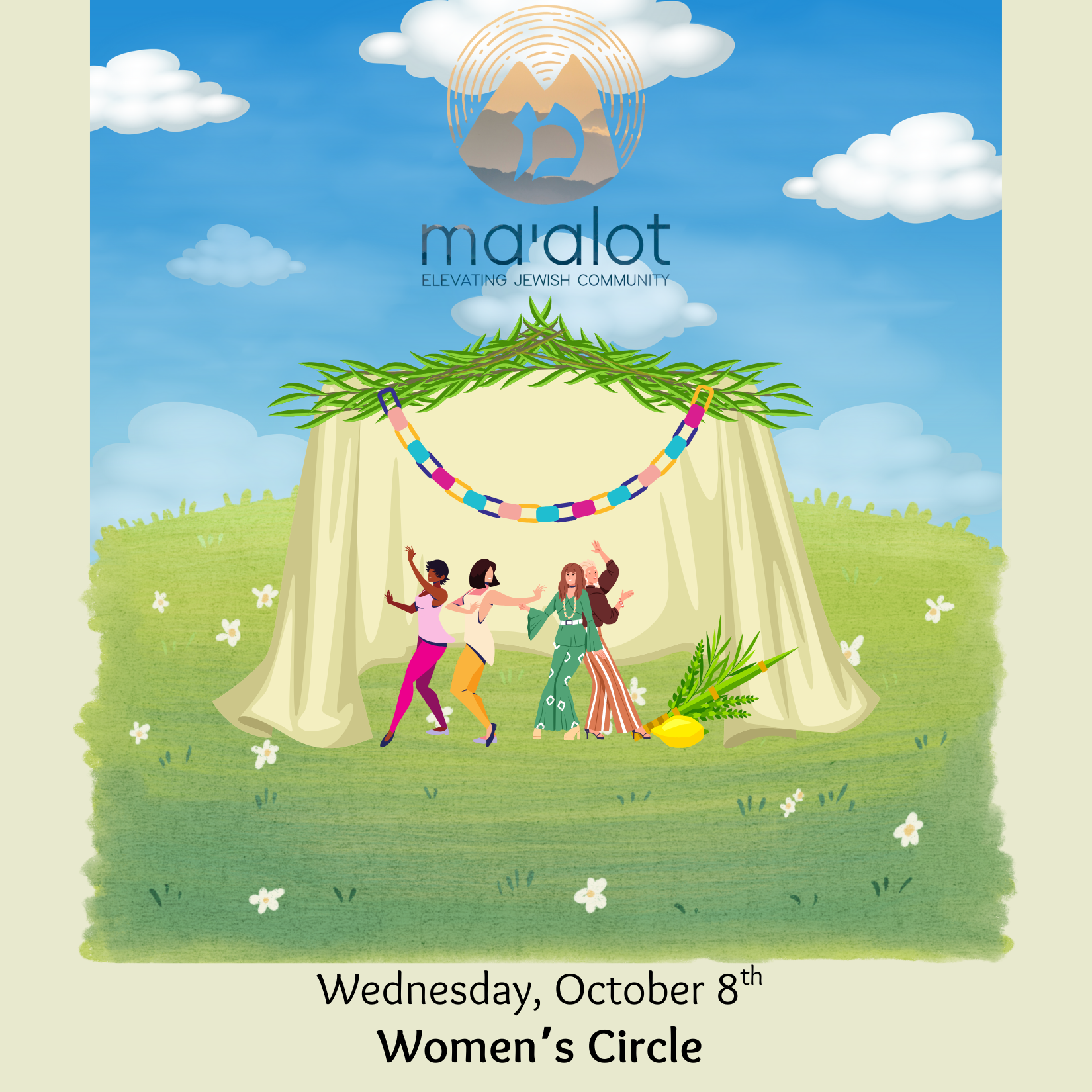 Women’s Circle in the Sukkah