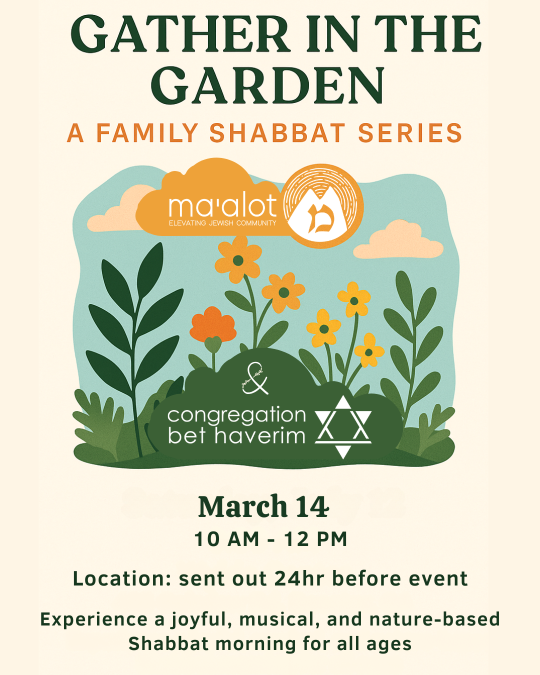 Family Shabbat in the Garden