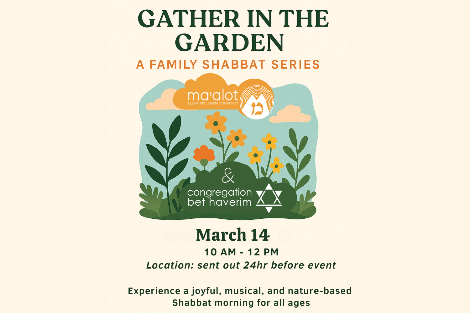 Family Shabbat in the Garden