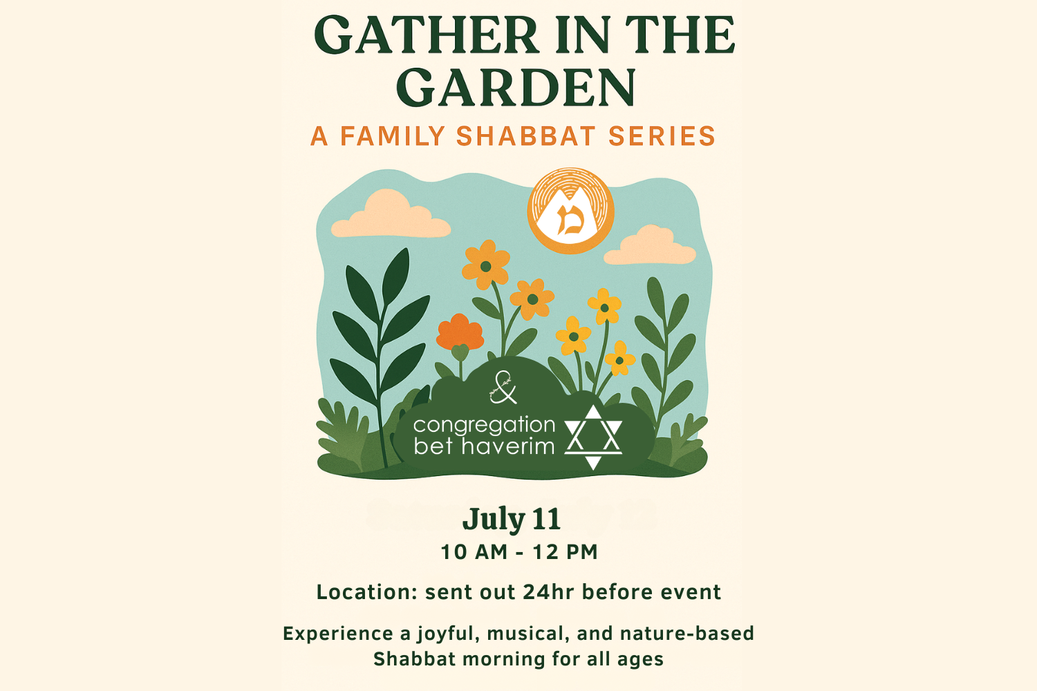 Family Shabbat in the Garden