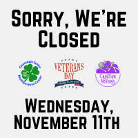 Closed - Veteran’s Day 