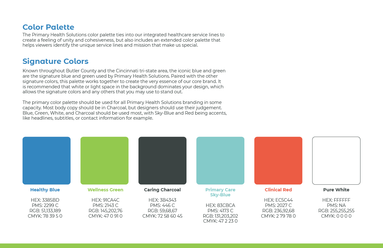 Client Rebrand & Brand Guidelines Creation (Selected Pages)