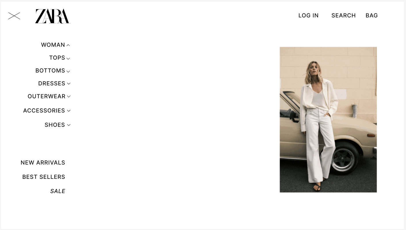 Redesigned menu — streamlined and compact