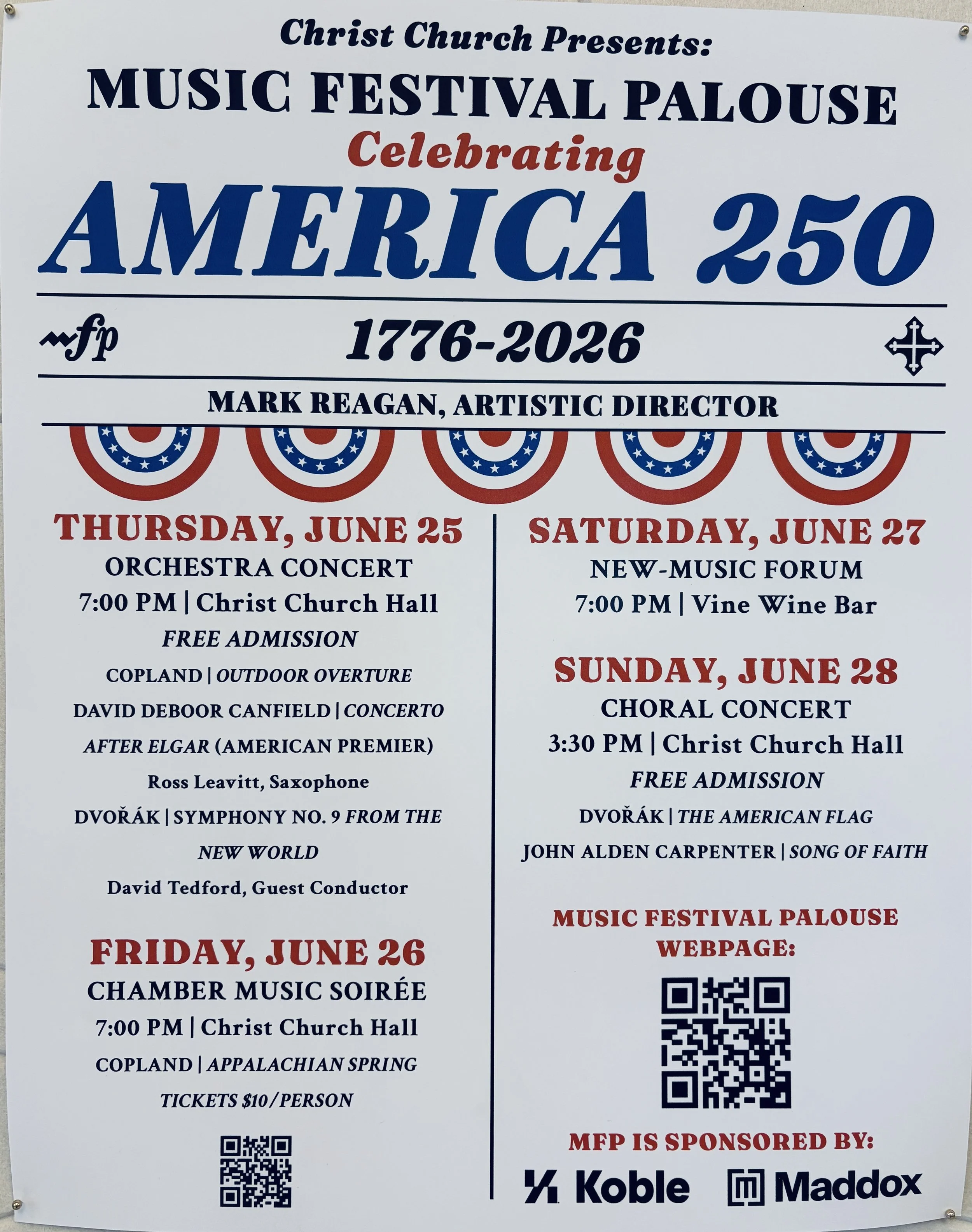 2026 Palouse Music Festival - Celebrating America 250