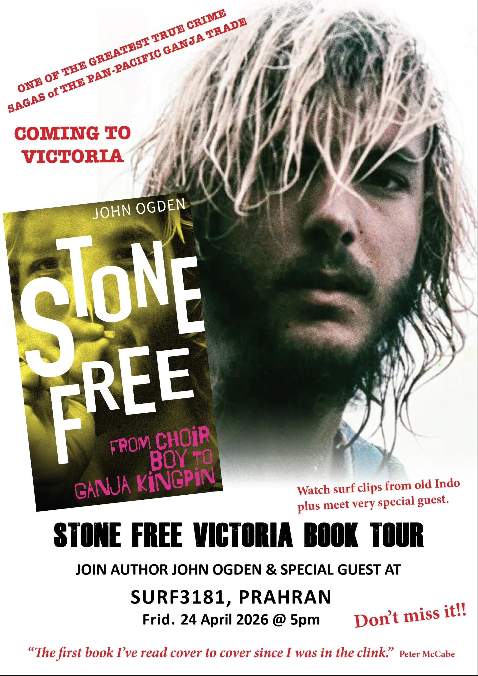 Stone Free book tour goes to Melbourne