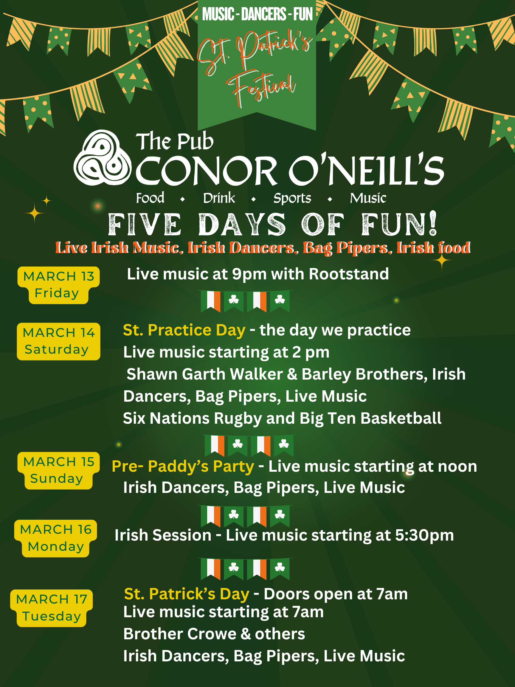 St. Patrick's 5 days of festival