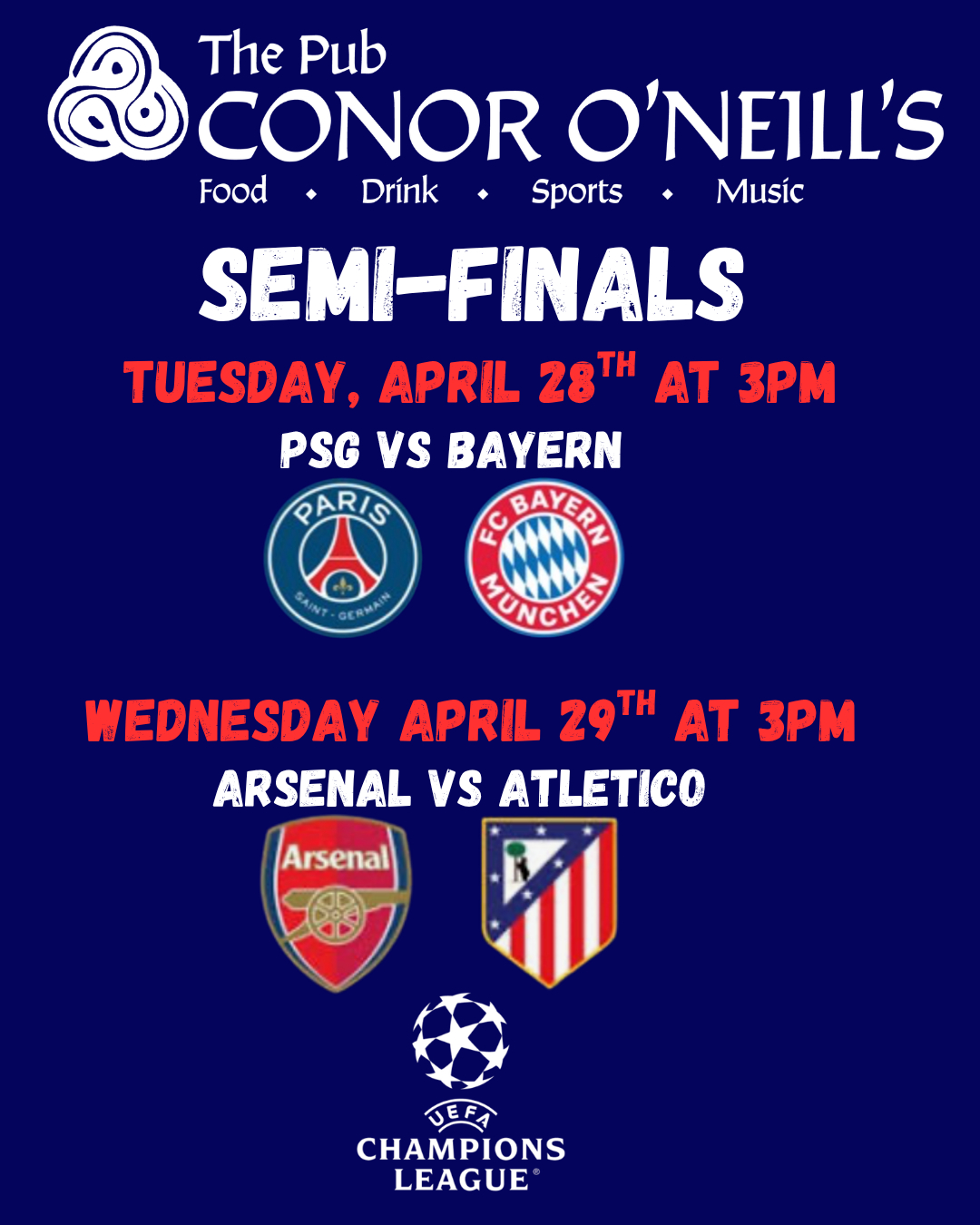 Champions League Semi-Final Leg 1