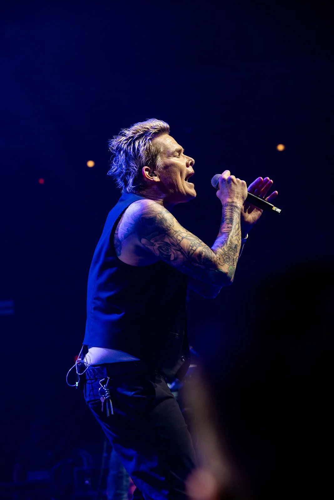 Mark McGrath of Sugar Ray on stage at a corporate event produced by Kerr Entertainment Group