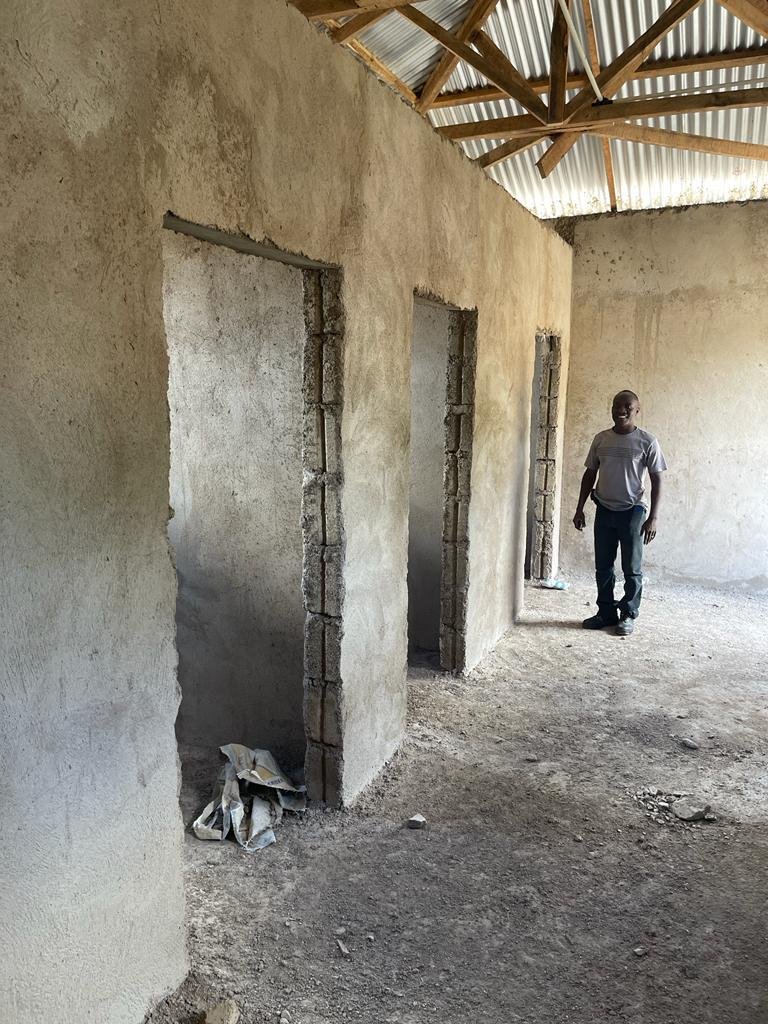 Program Manager Justin Inside New Bathrooms