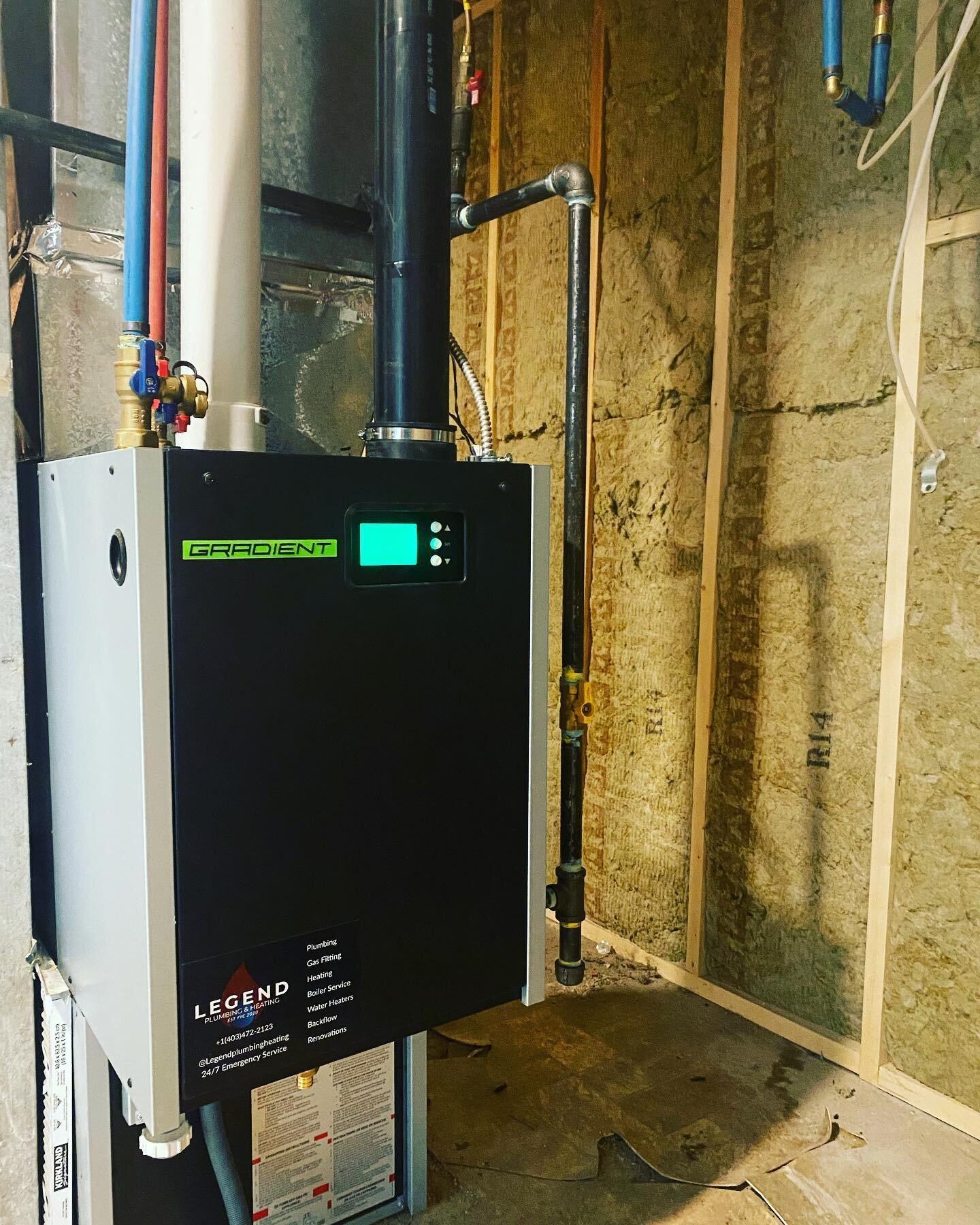 G R A D I E N T  S Y N C 
&bull;
I absolutely love these units, and so does this home owner! 
&bull;
We replaced one furnace, and two 40 gal hot water tanks, with 1 SYNC unit! It has on demand hot water, so you&rsquo;re only heating what you need, an