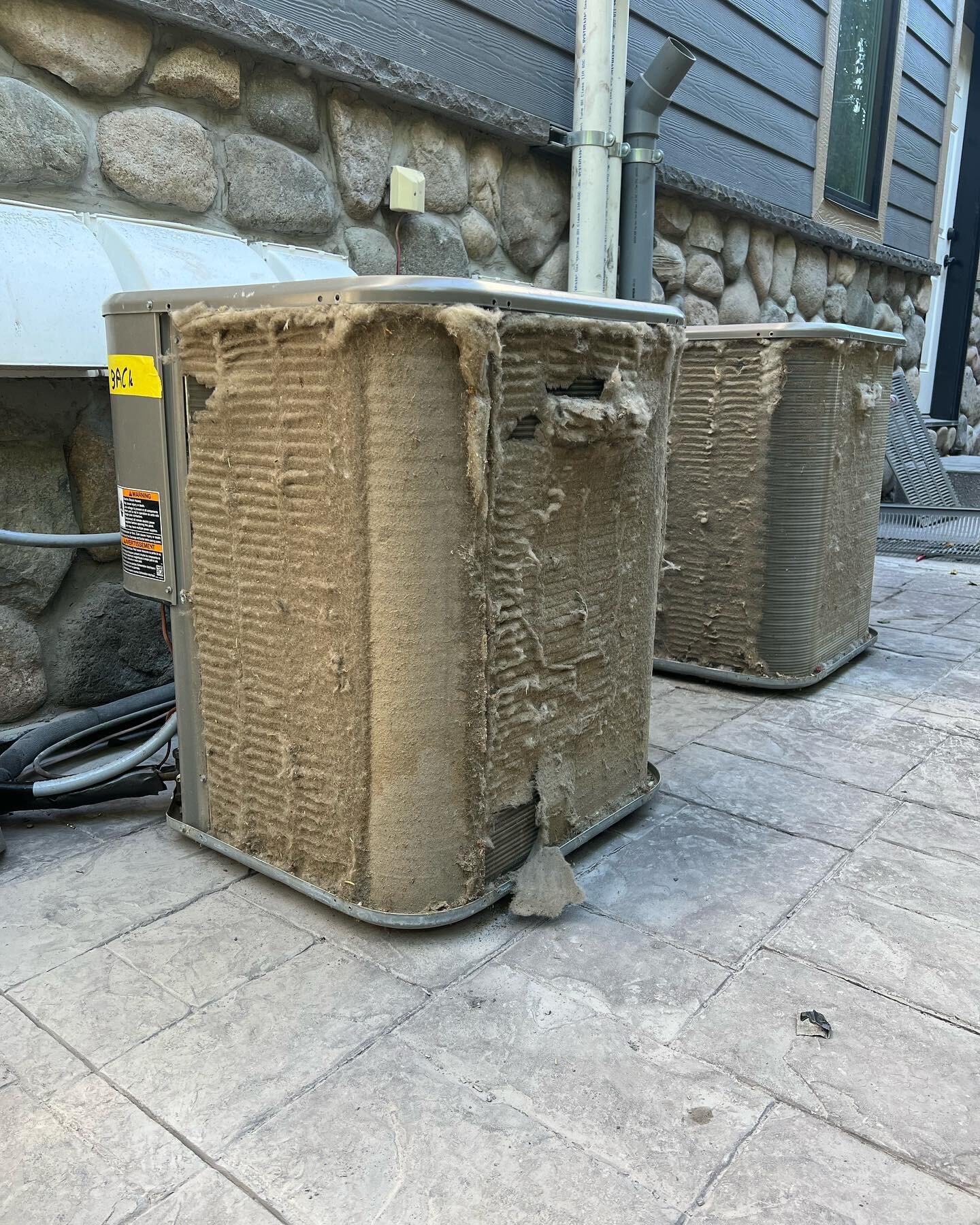 Air conditioning units need TLC, too! 
&bull;
Scroll for before and after pictures of an AC deep clean!
&bull;
Annual cleanings like this help keep AC&rsquo;s running smoothly when you need them the most! Stay frosty ❄️ 
&bull;
&bull;
#yyc #yycplumbi