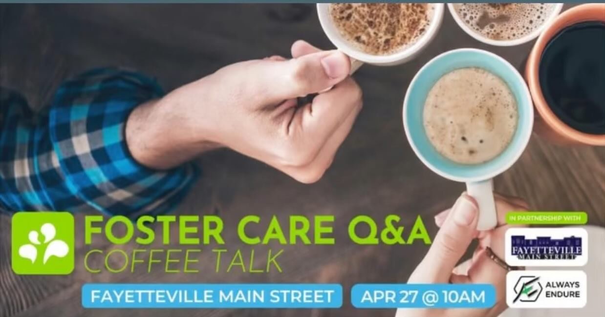 Foster Care Q &amp; A Coffee Talk with @tnkidsbelong! 

Could I ever be a foster parent? Come join us- ask questions, find out how to help, and drink some great coffee!

If you are considering foster care or have questions you want to ask - join us!
