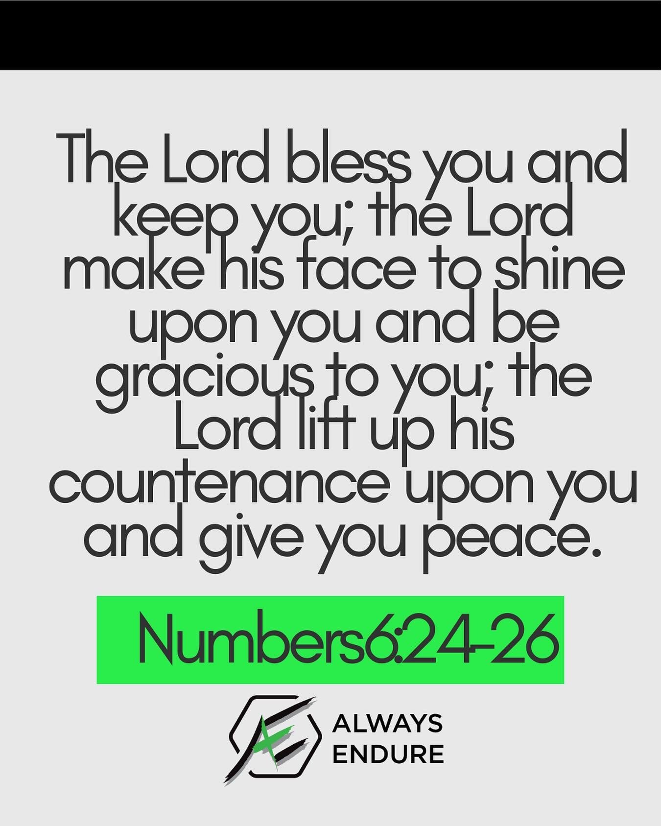 Memory Verse Monday!!

Today our scripture is from the book of Numbers and is a favorite of our Board Member, Katherine Tucker. We pray that this verse will encourage your heart today and give you peace! 

Thank you @mrsktucker for sharing this verse