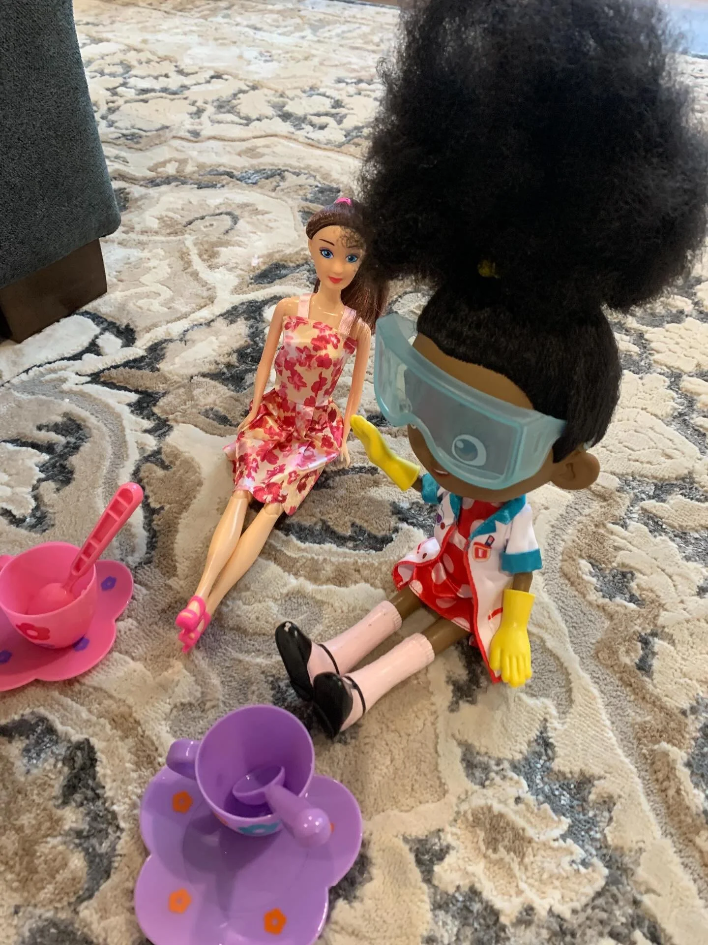 This tea party was set up by two young girls we served at House of Hope. This scene is so sweet and innocent. What these young girls are experiencing, the trauma that they are facing no one should ever have to face. But God has provided them a place 